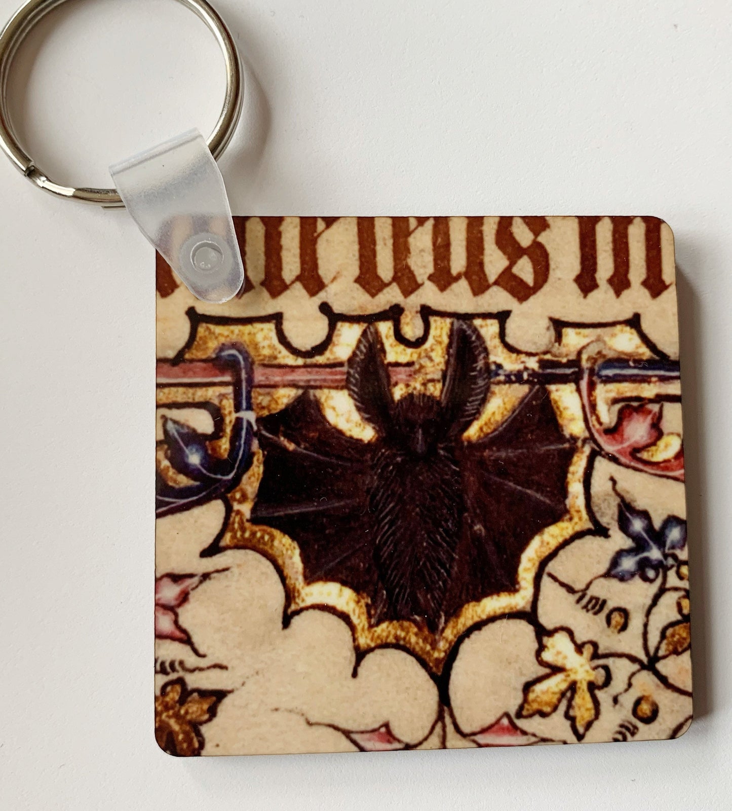 Medieval Bats Keyring (double sided)