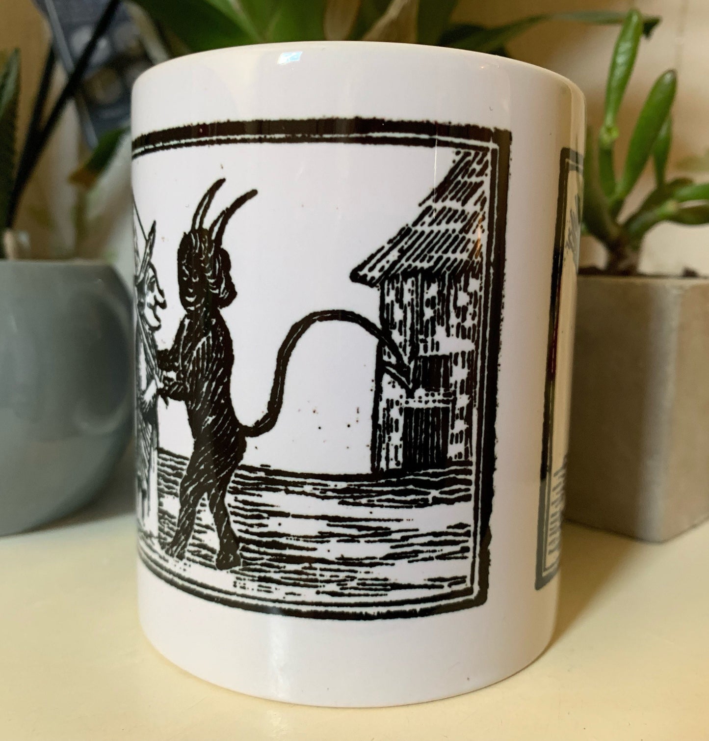 Devil Hugging Witch Mug