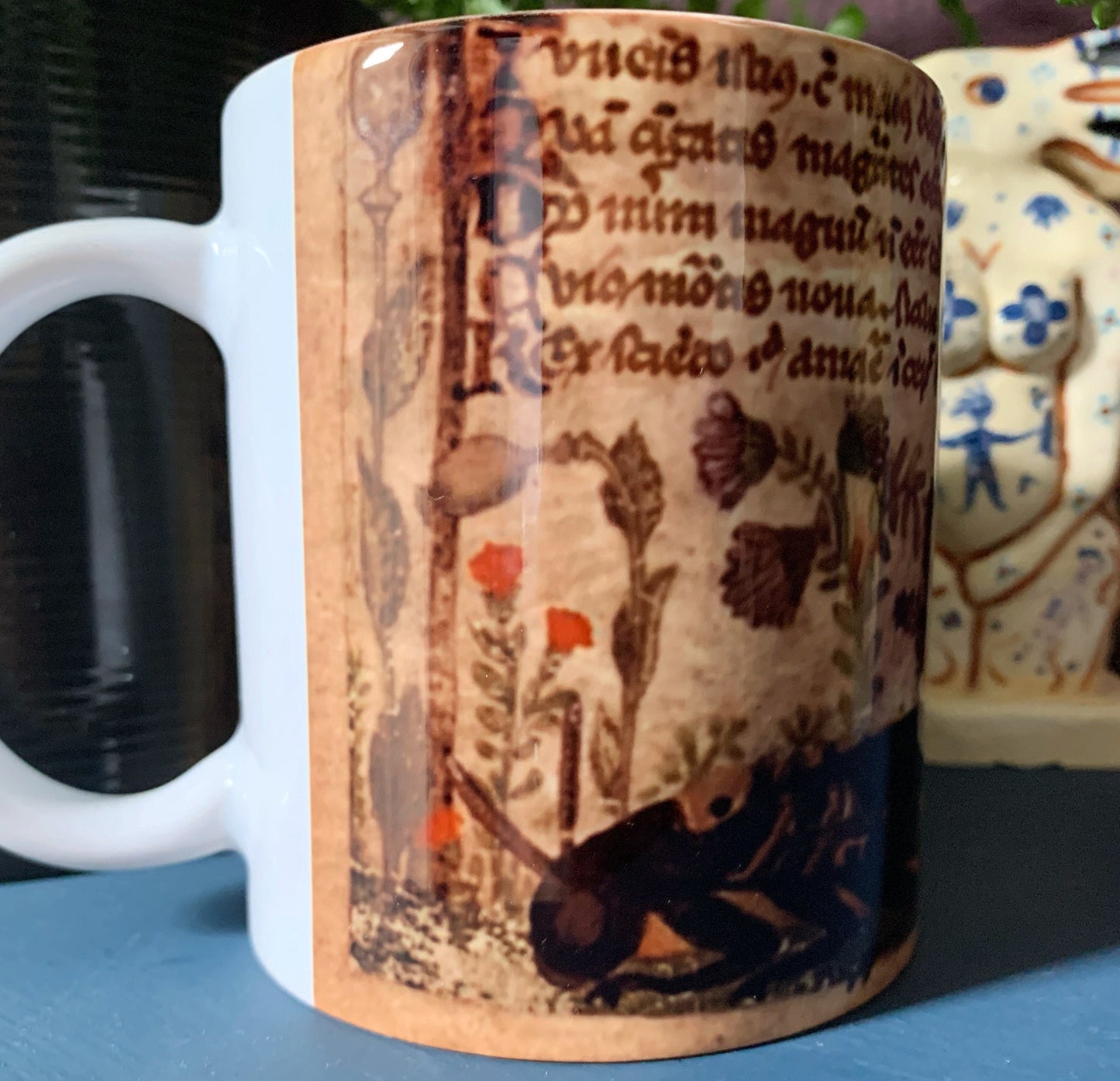 Medieval Hare and Wildlife Mug - Cocharelli Codex