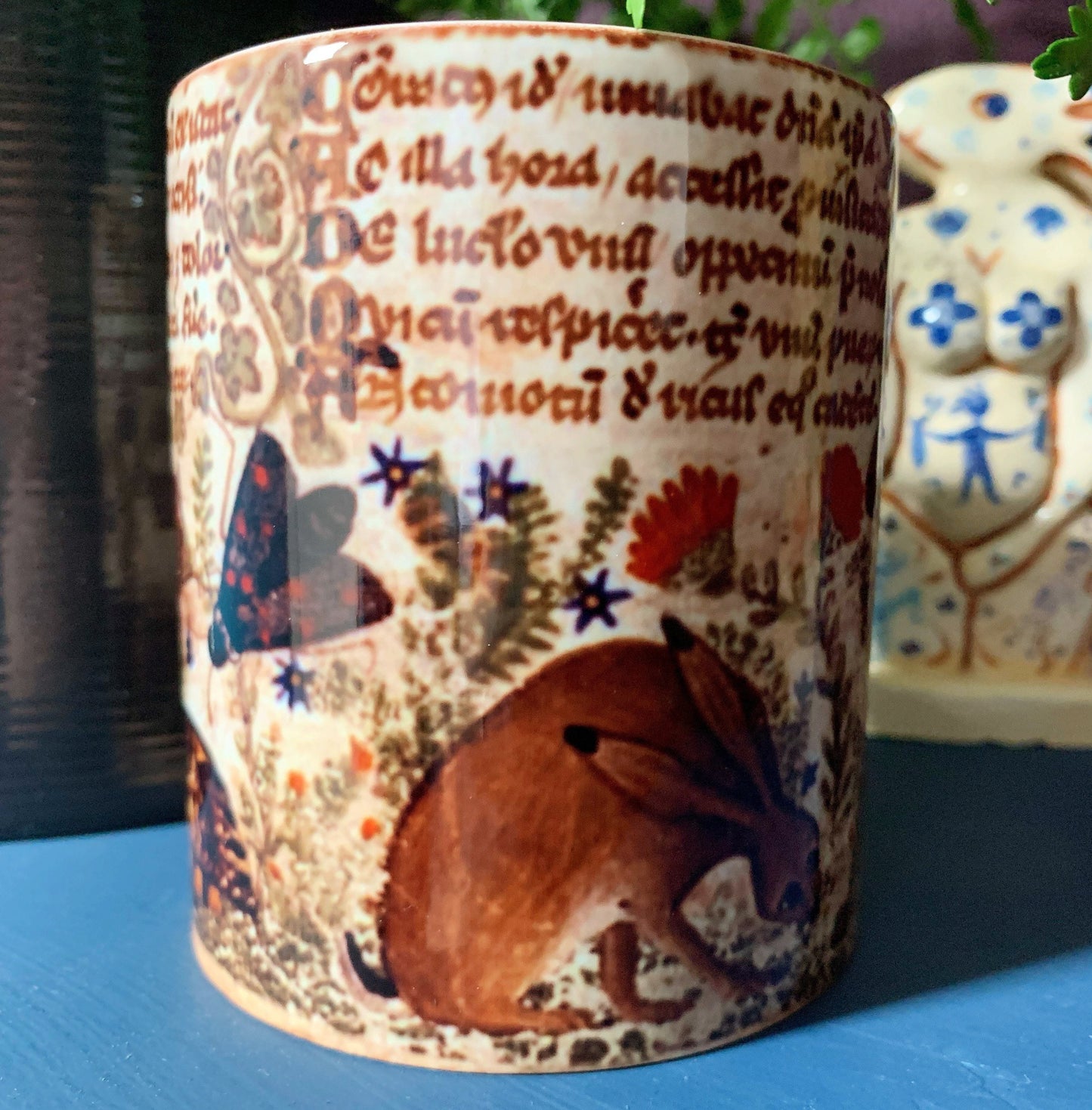 Medieval Hare and Wildlife Mug - Cocharelli Codex