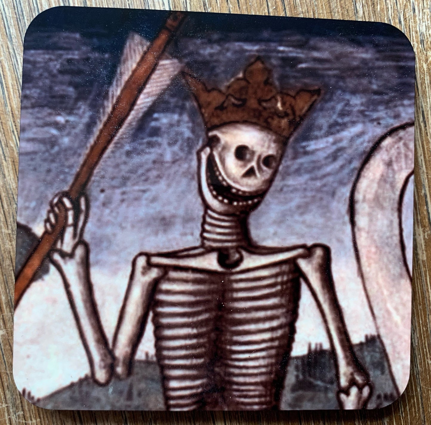 Happy Skeleton coasters - set of 4