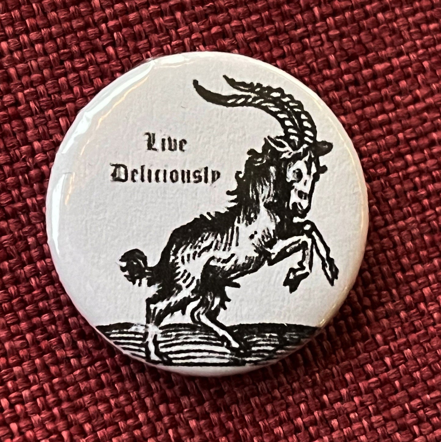Black Phillip Button Badge 32mm