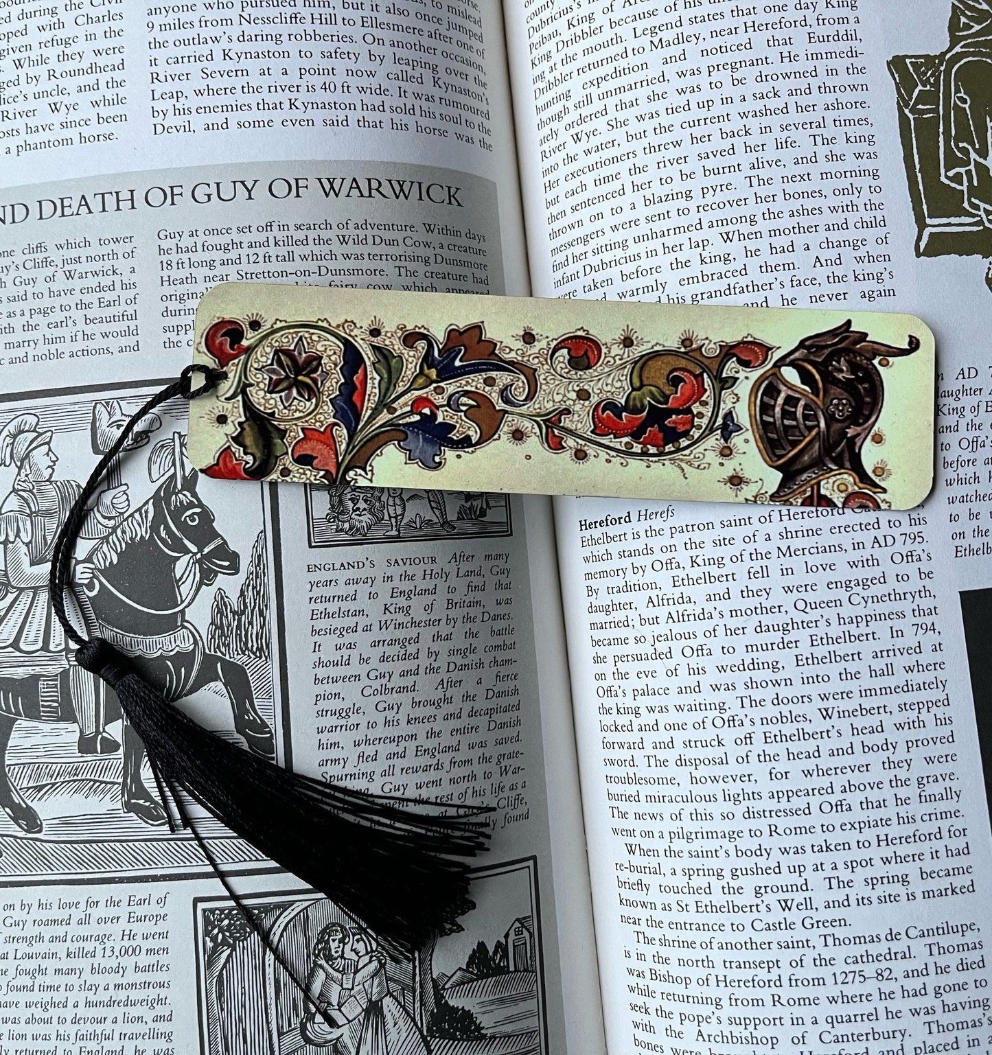 Knights Helmet Bookmark (aluminium) - Choose from 3 sizes