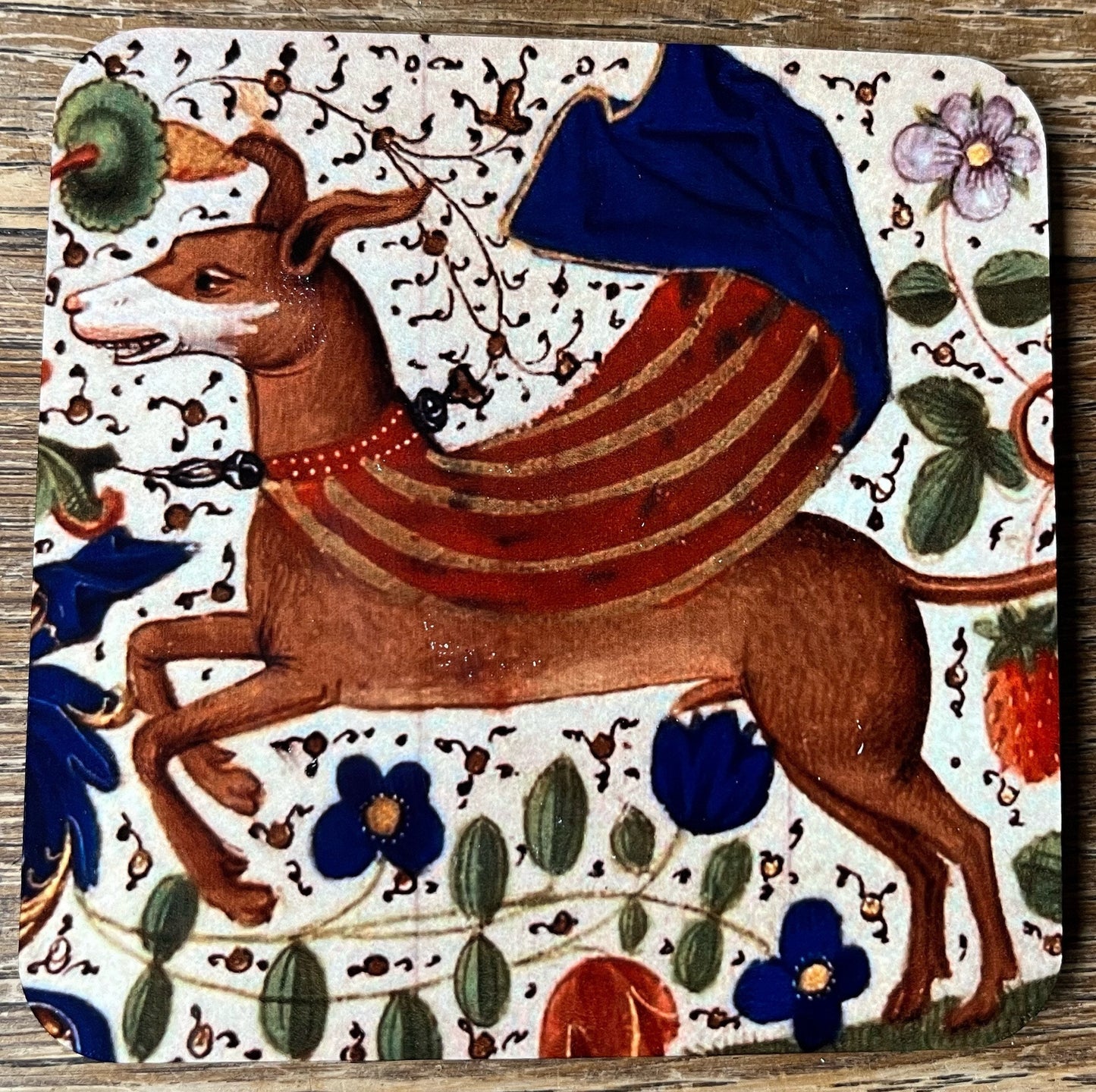 Medieval dog coasters - set of 4