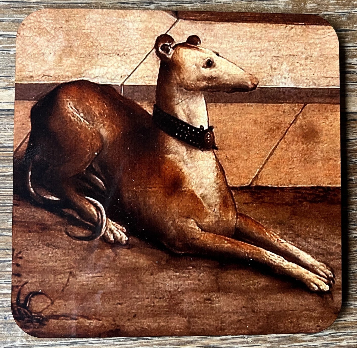 Medieval Greyhound coasters - set of 4