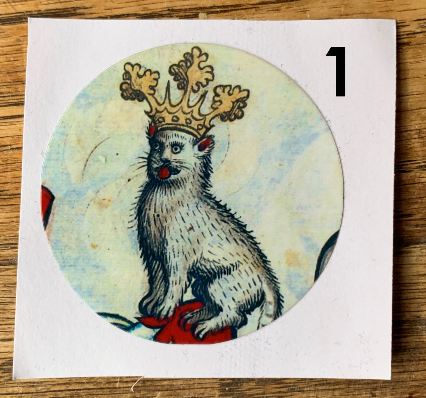 Medieval cat stickers