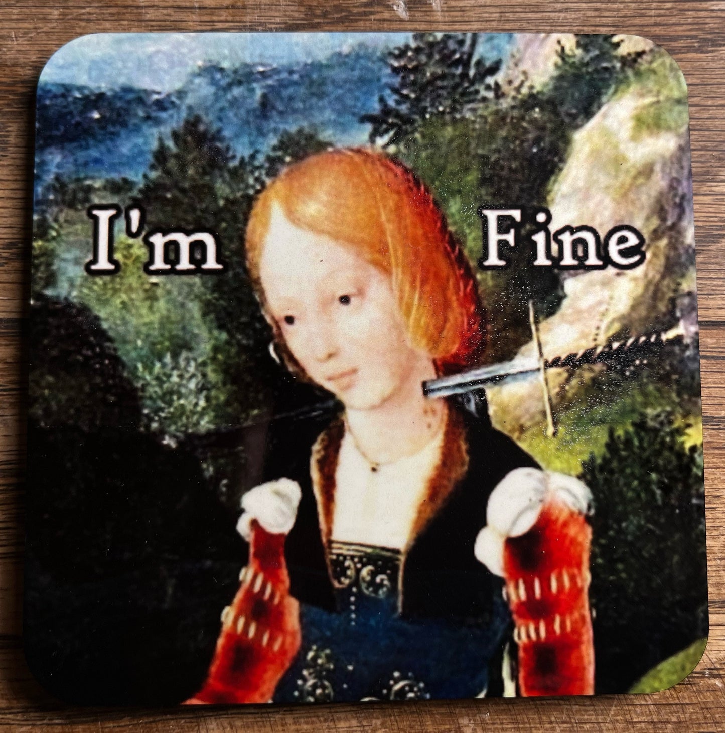 I’m Fine coasters - set of 4