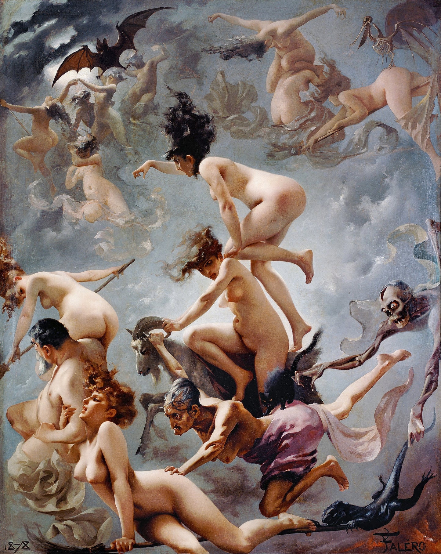 Witches Going to their Sabbat by Ricardo Falero (1878) mug