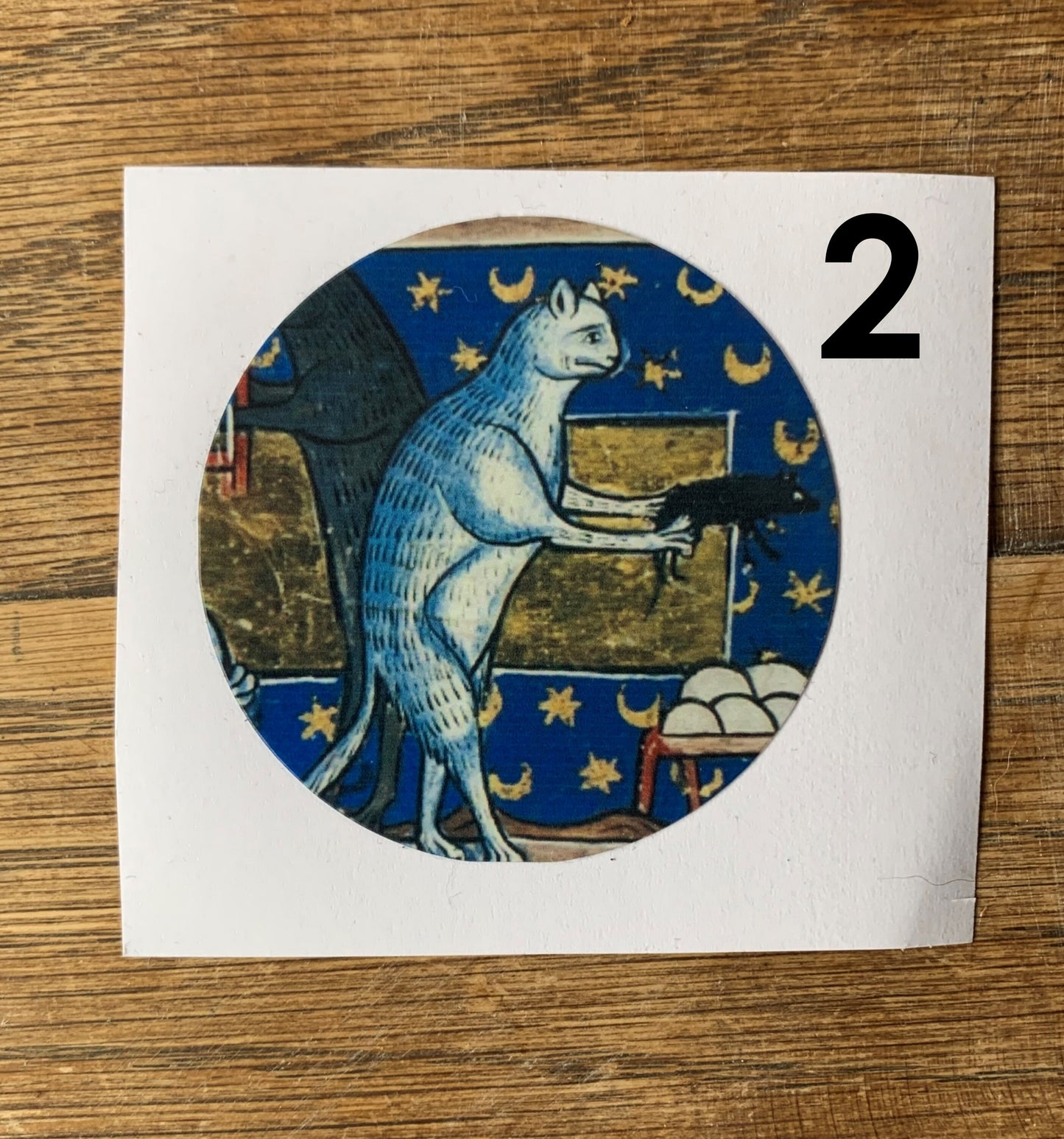 Medieval cat stickers