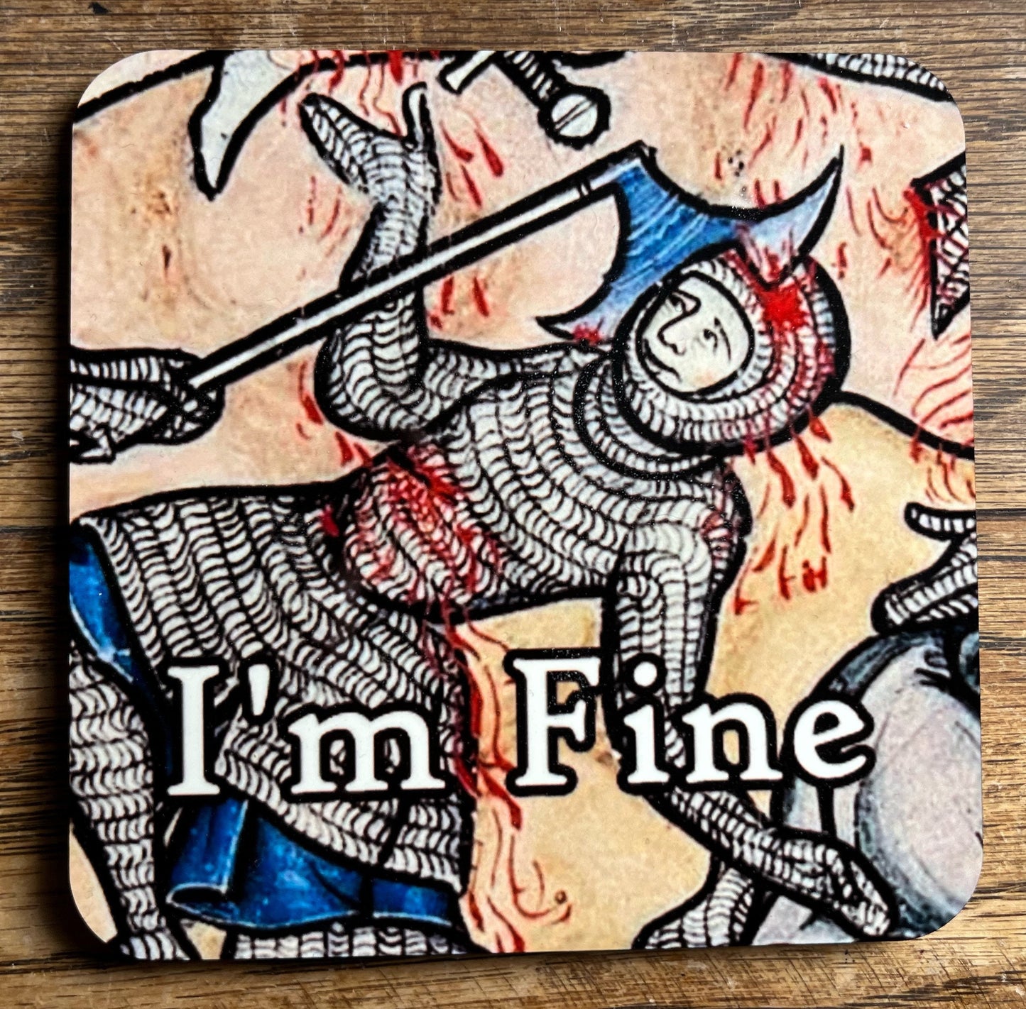 I’m Fine coasters - set of 4