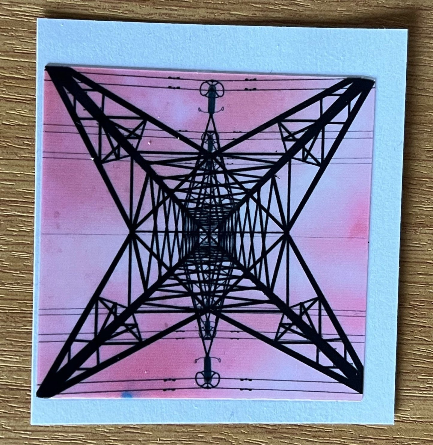 Pylon Sticker (square) choose from 4 colours!