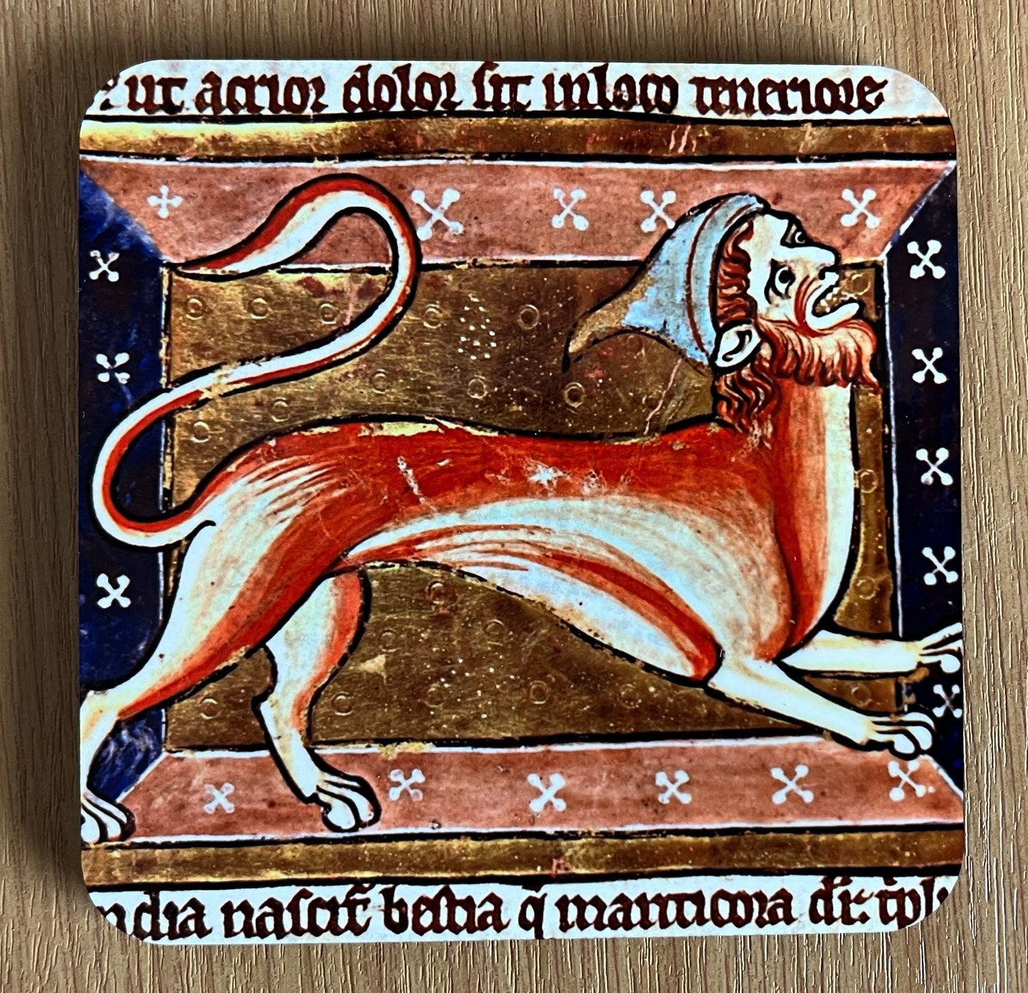 Medieval Manticore coasters - set of 4