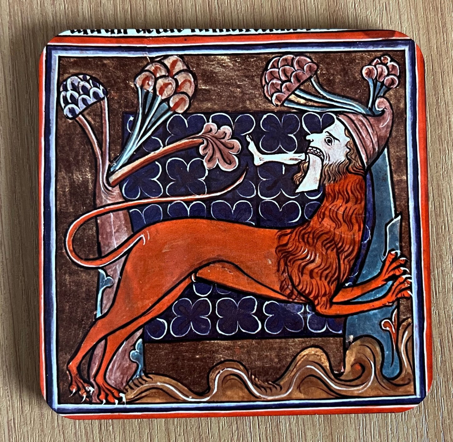 Medieval Manticore coasters - set of 4