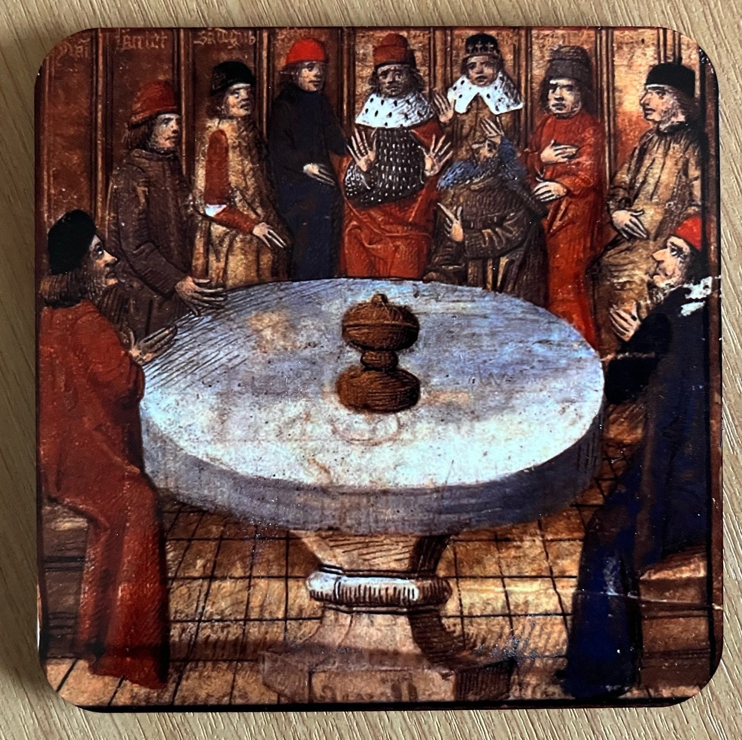 Knights of the Round Table, Holy Grail coasters - set of 4