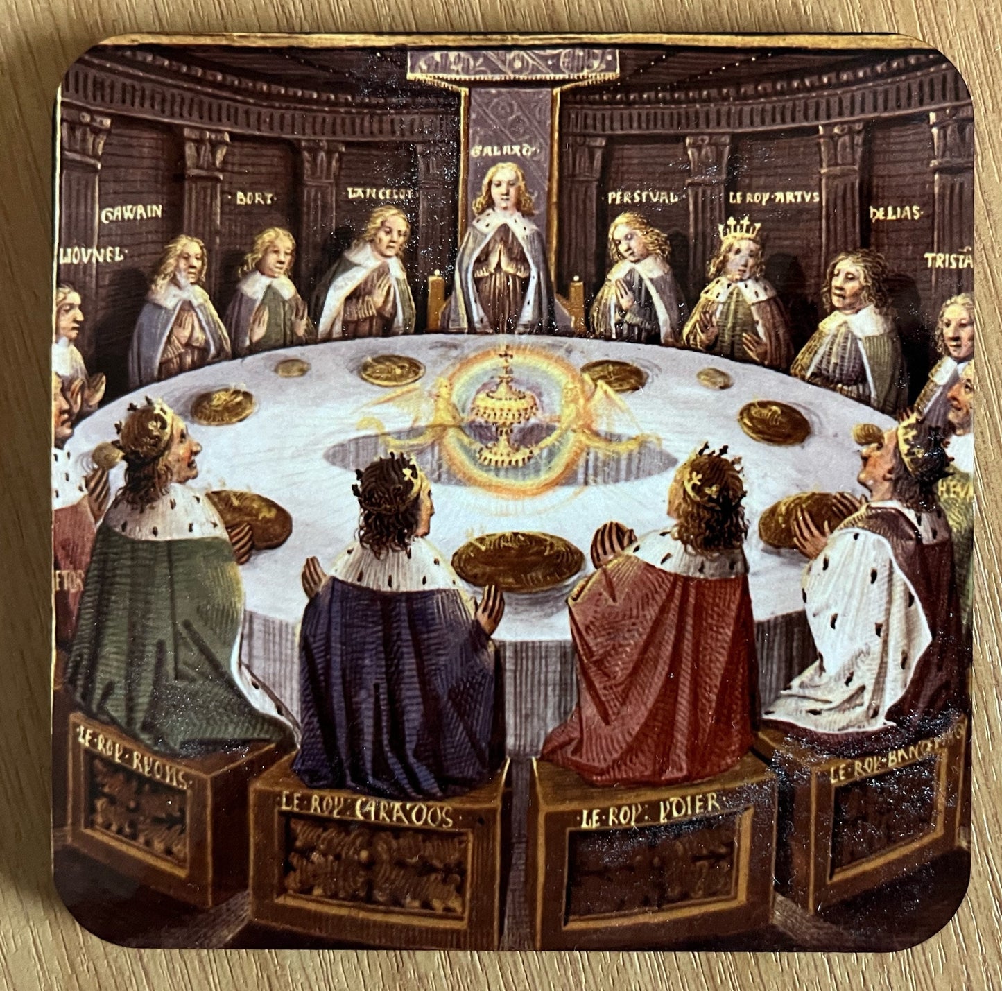 Knights of the Round Table, Holy Grail coasters - set of 4