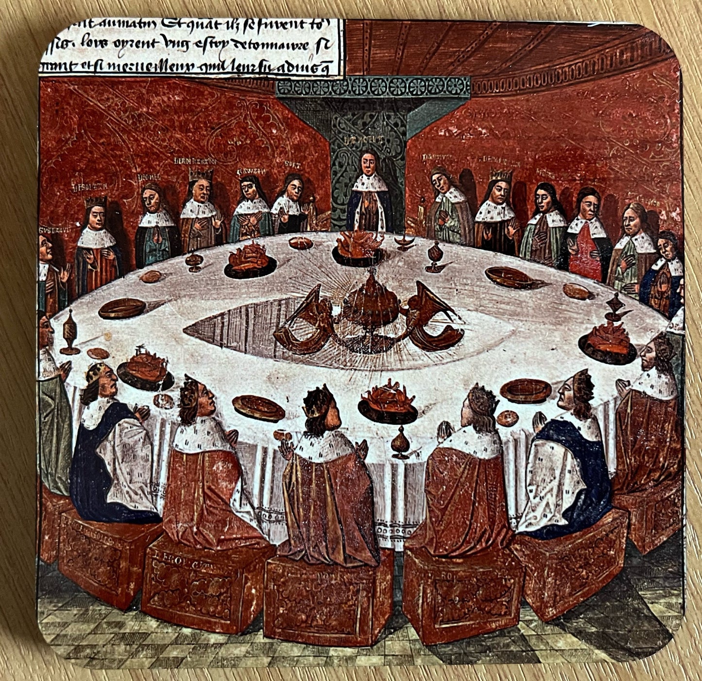 Knights of the Round Table, Holy Grail coasters - set of 4