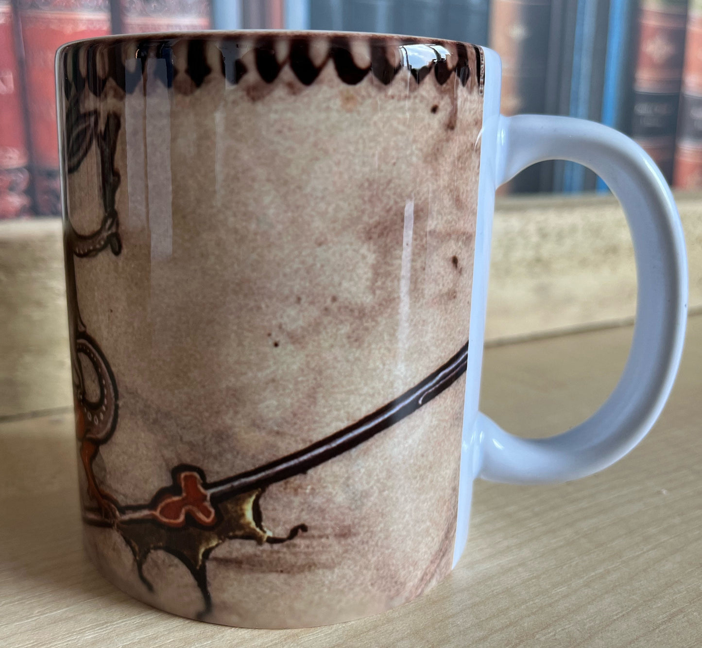 Medieval Duelling Rabbit with Club Mug