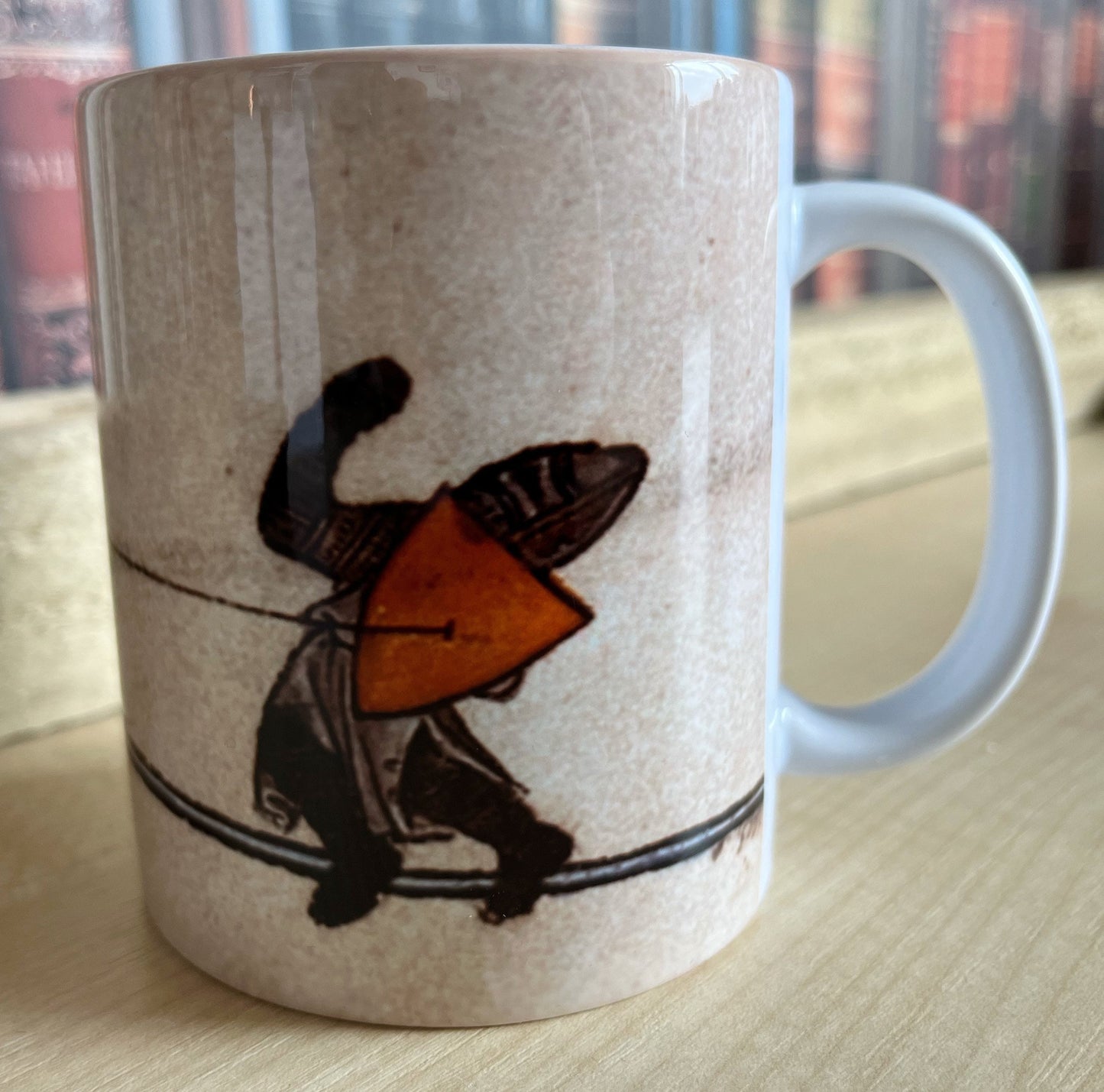 Medieval Duelling Rabbit and Knight Mug