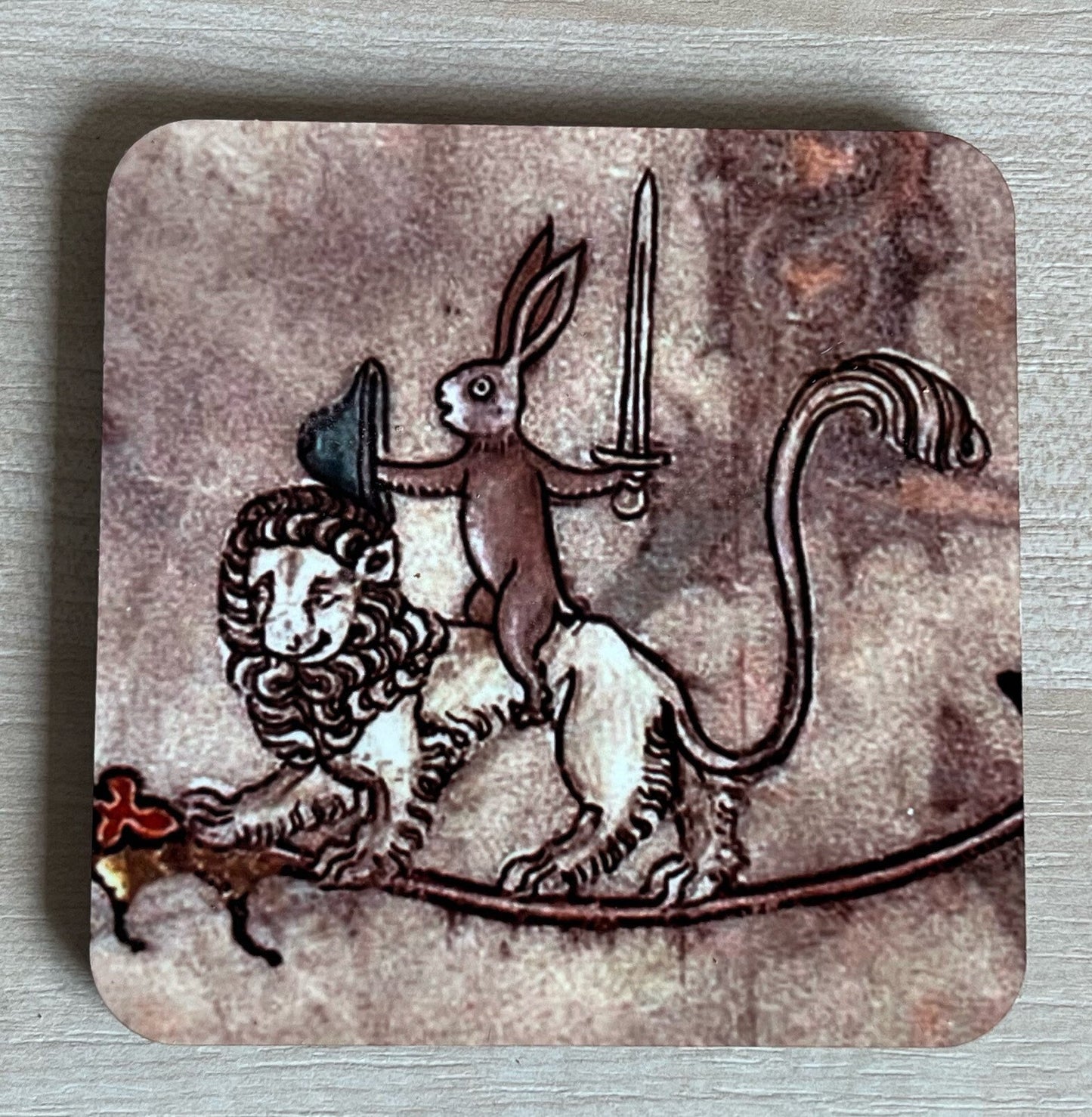 Battle Bunny coasters - set of 4
