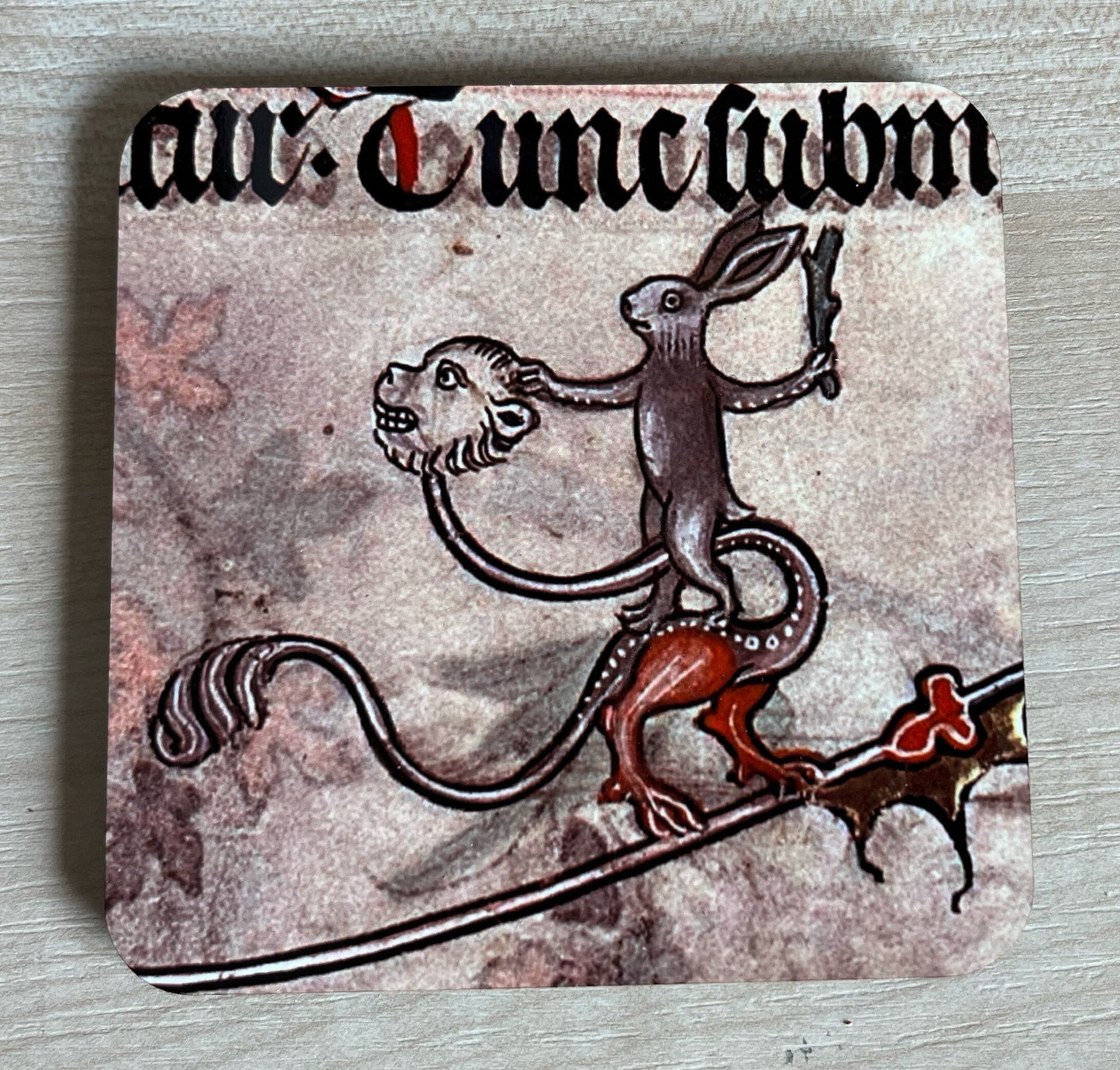 Battle Bunny coasters - set of 4