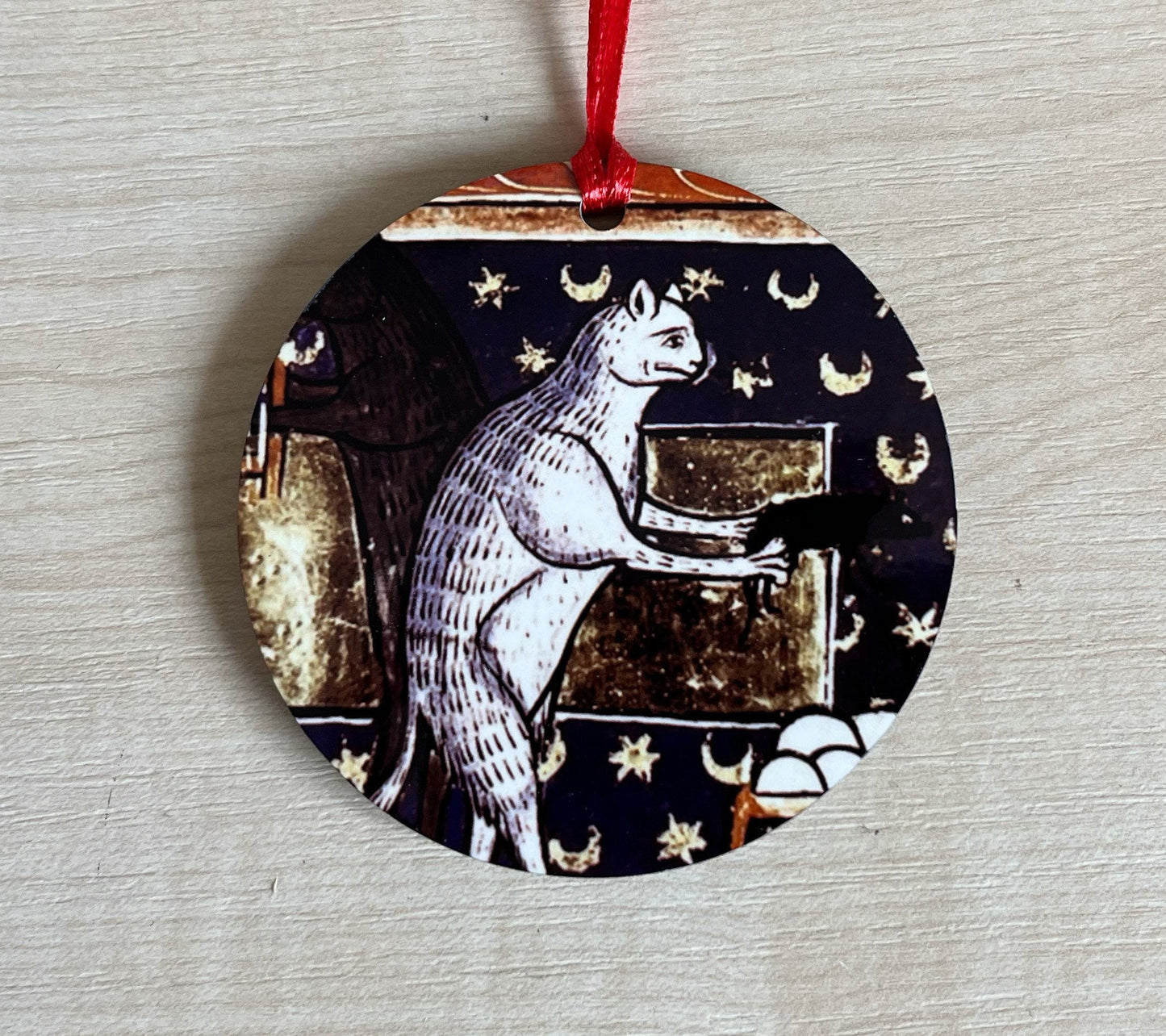 Medieval Cat Tree Decorations - Double sided