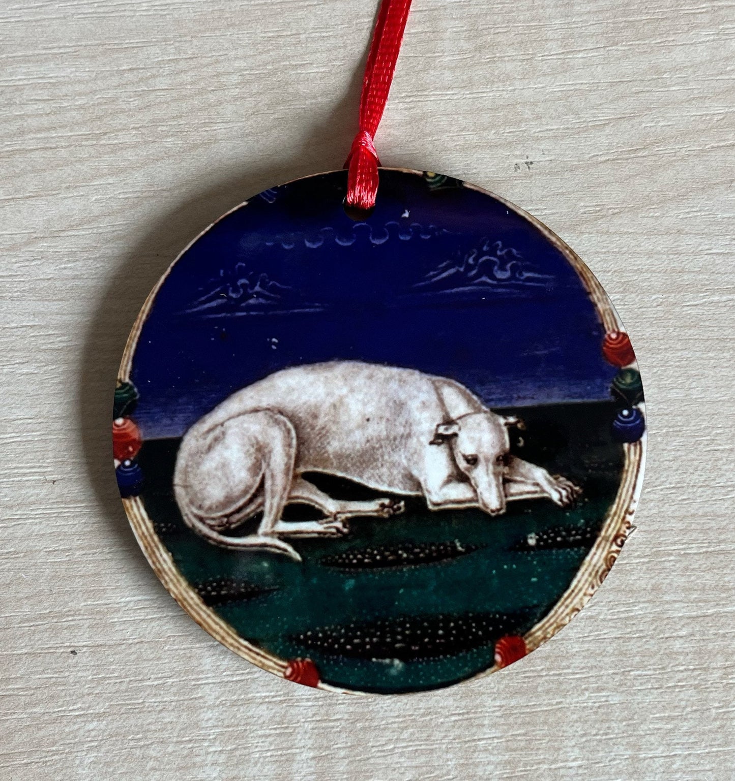 Medieval Dog Tree Decorations - Double sided