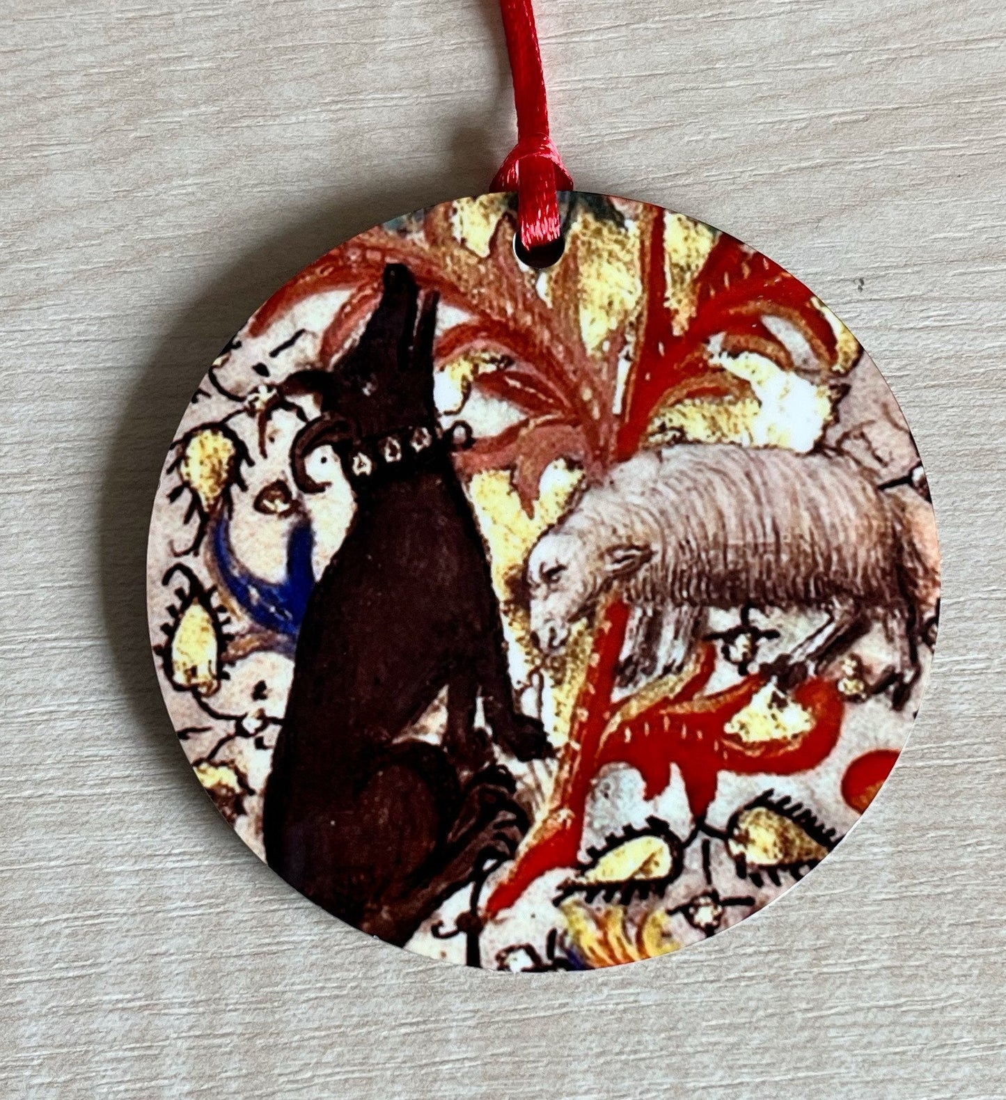 Medieval Dog Tree Decorations - Double sided