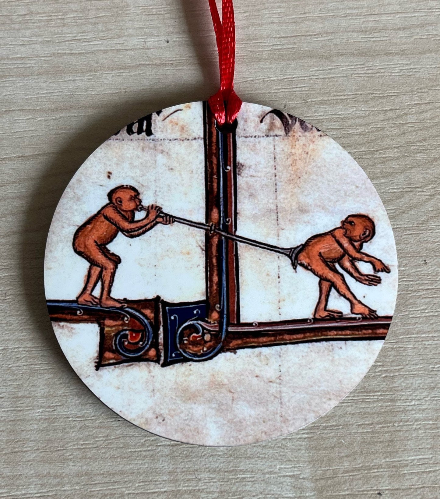 Medieval Butt Trumpet Tree Decorations - Double sided