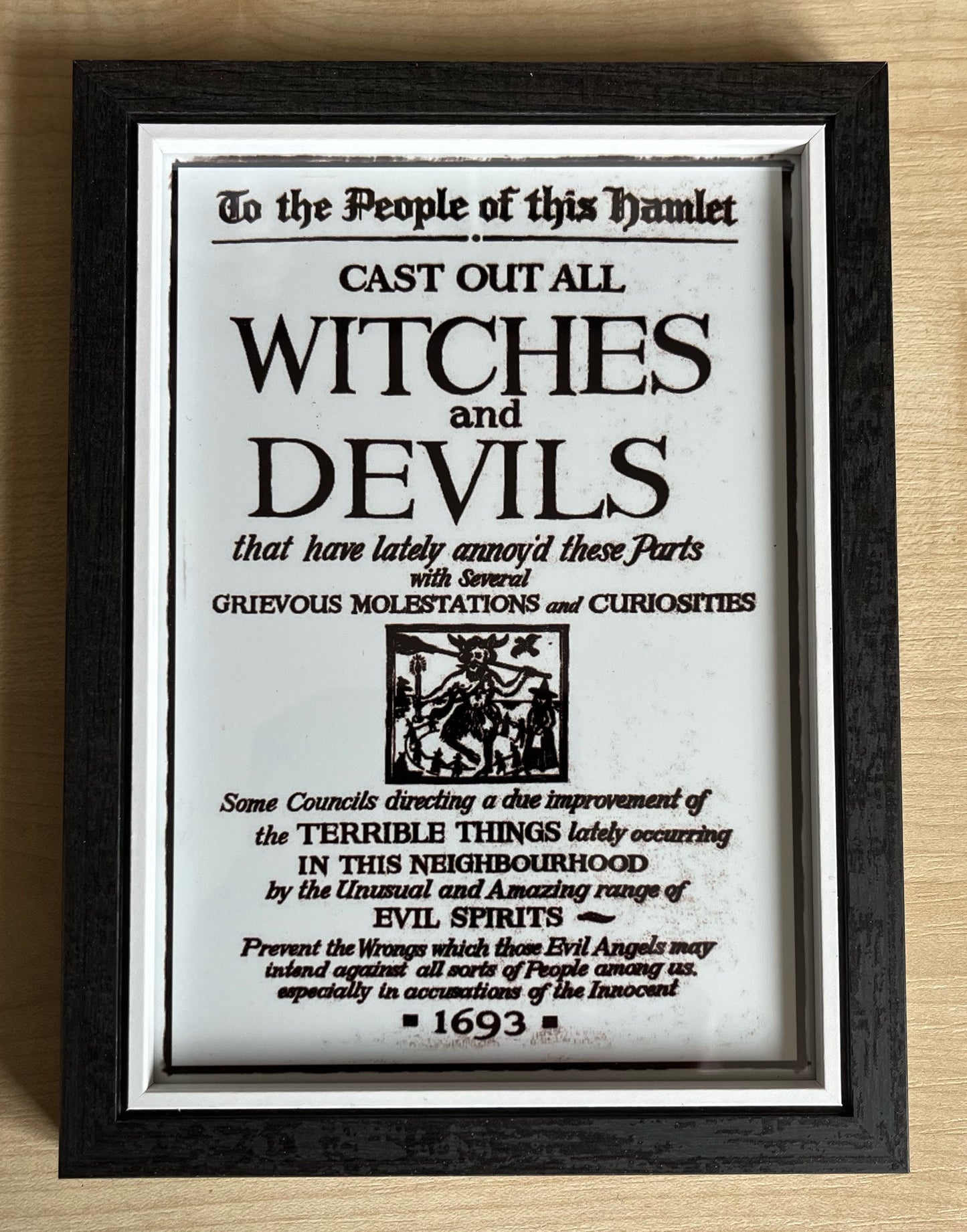 Cast out devils framed print