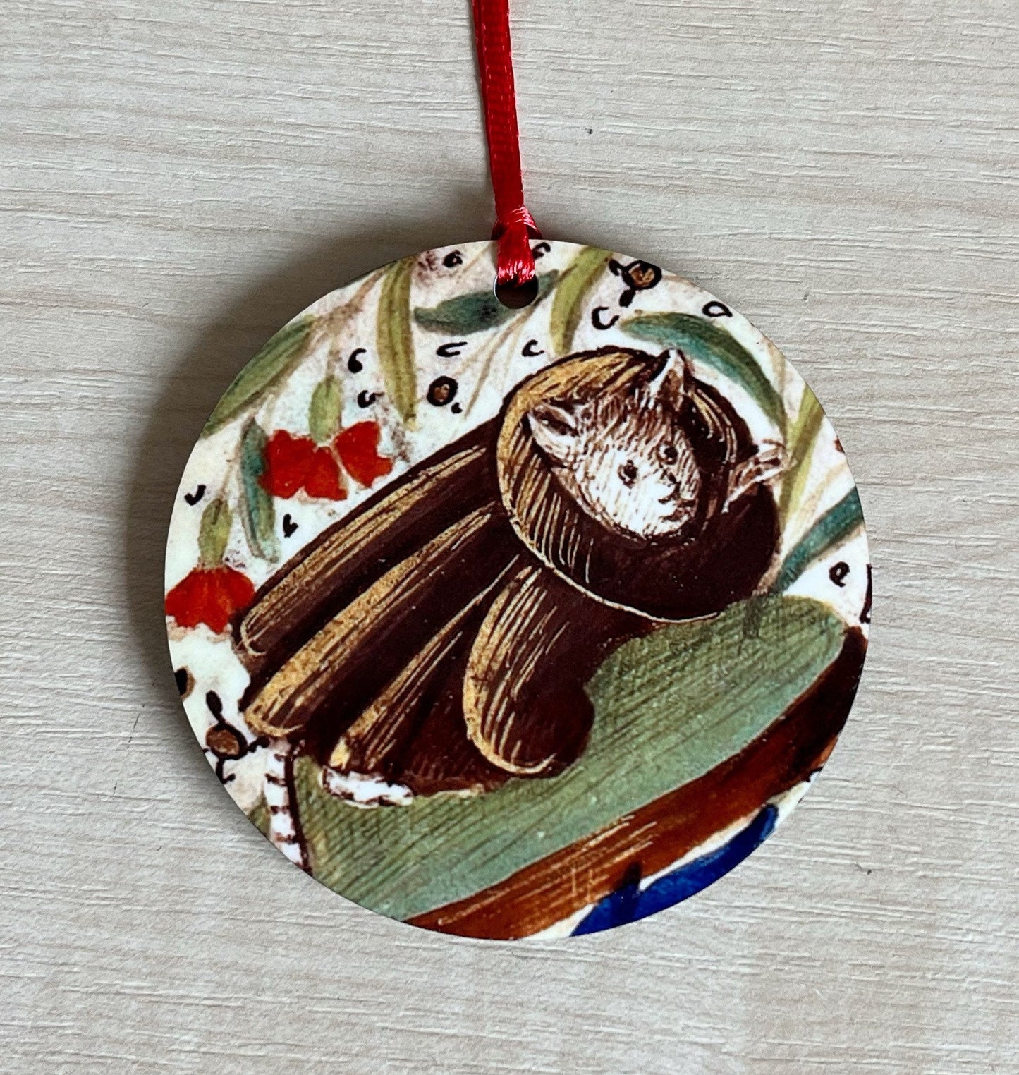 Medieval Cat Tree Decorations - Double sided