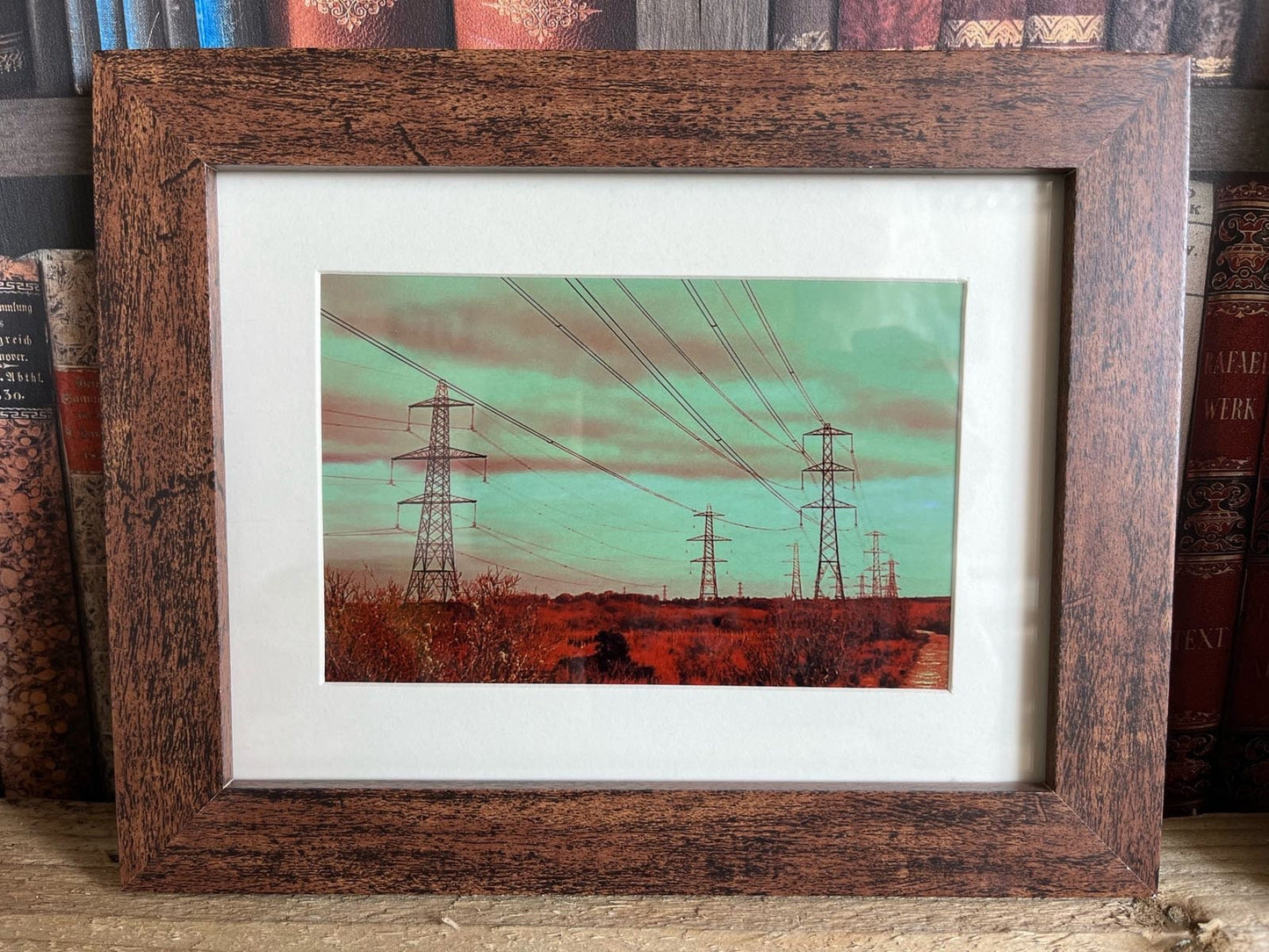 Hauntology Skies Pylon Framed Print - Choose from 2 frame styles