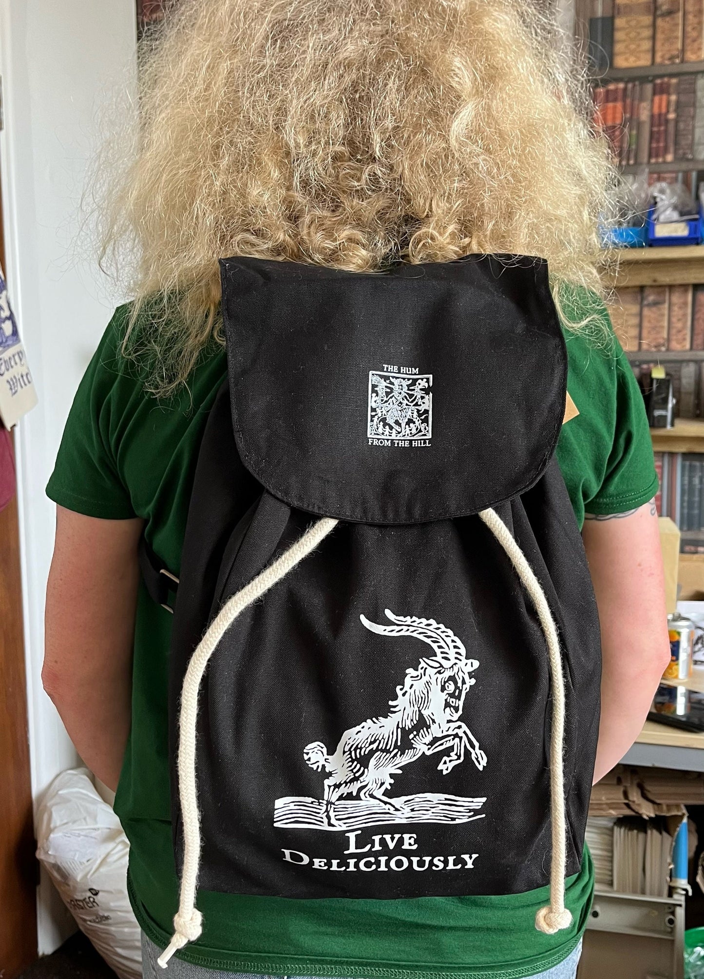 10Ltr Cotton Backpack Live Deliciously