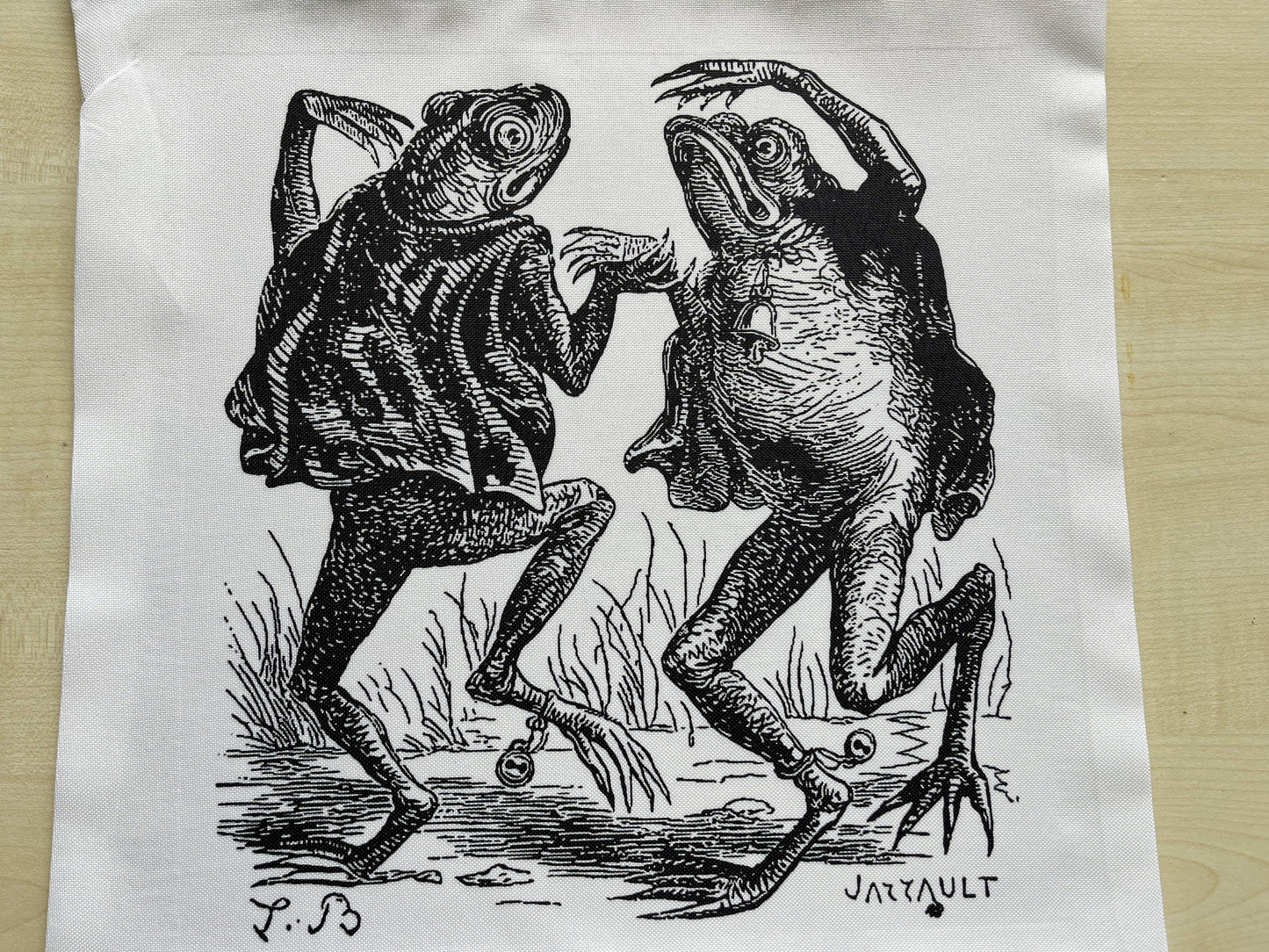 Dancing Toads Tote Bag - cotton
