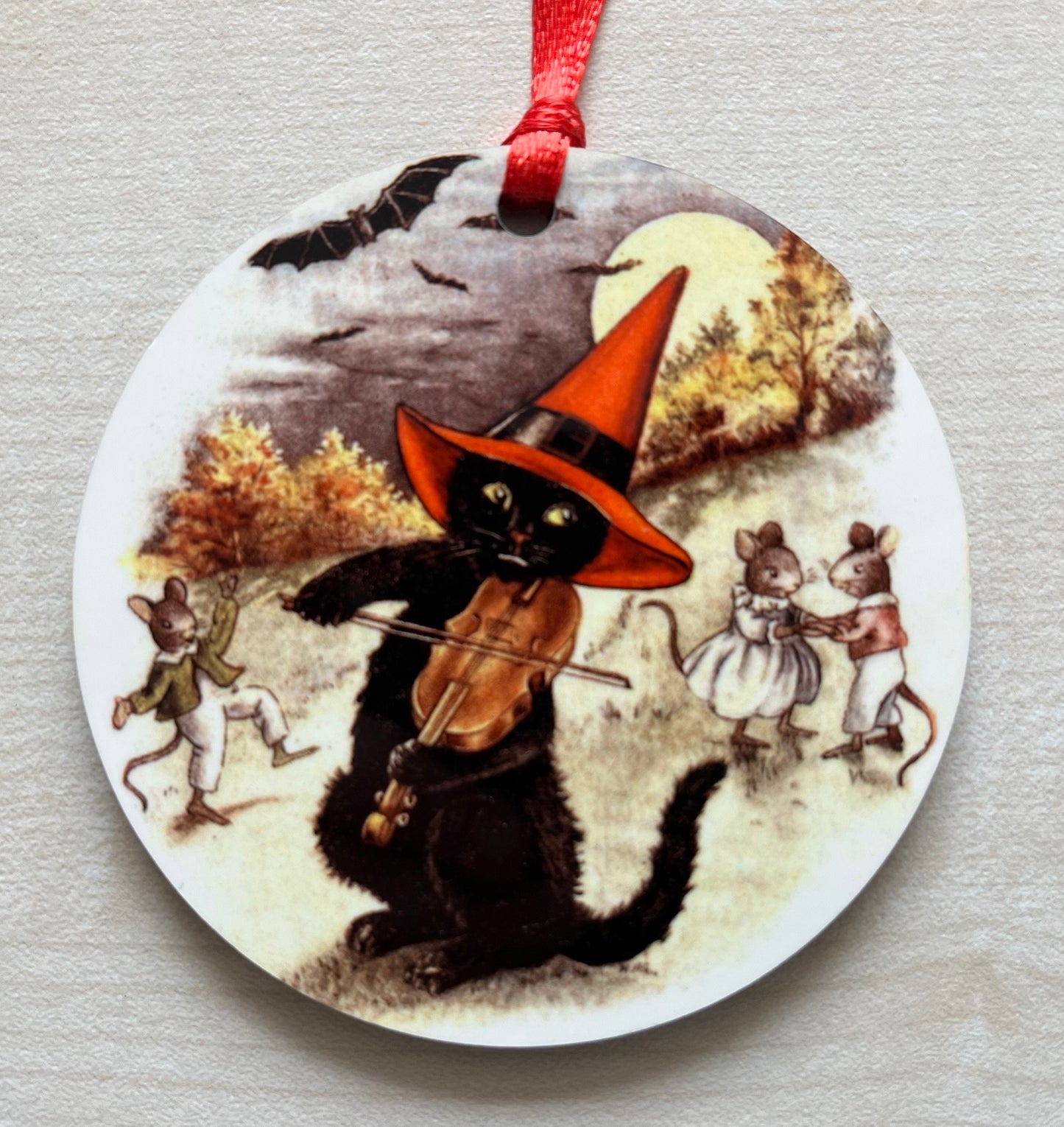 Halloween Cat tree decorations - Double sided