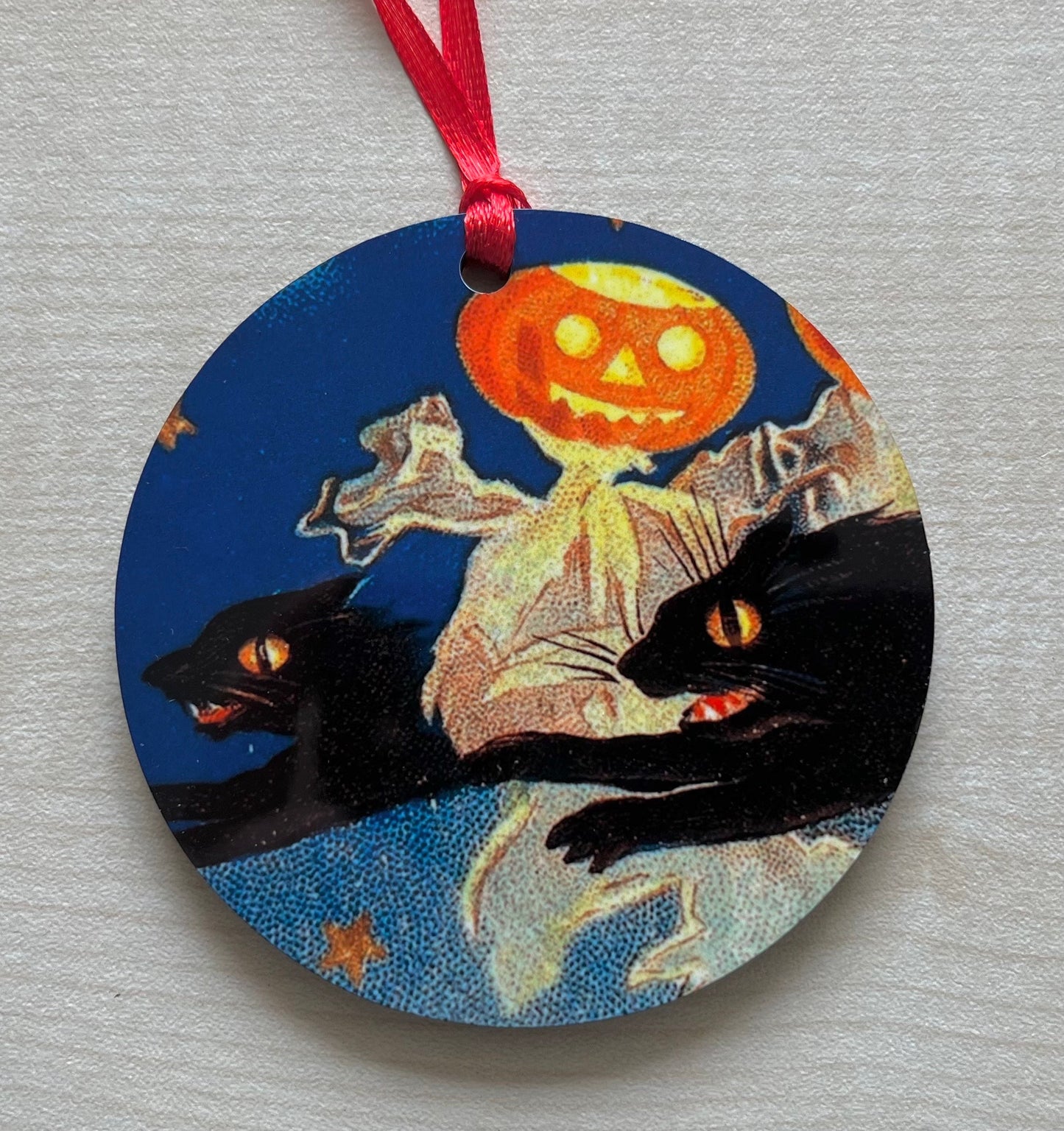 Halloween Cat tree decorations - Double sided