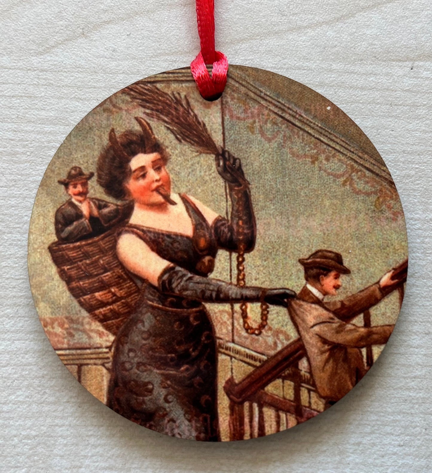 Lady Krampus Tree Decorations - double sided