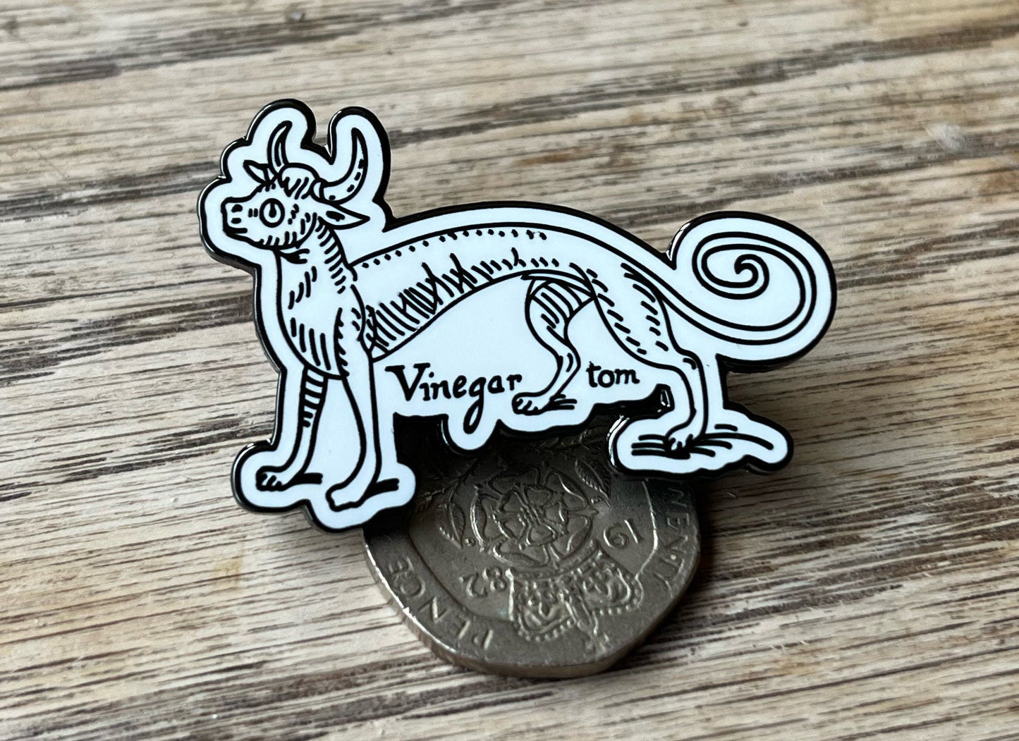 Enamel Vinegar Tom Lapel Pin