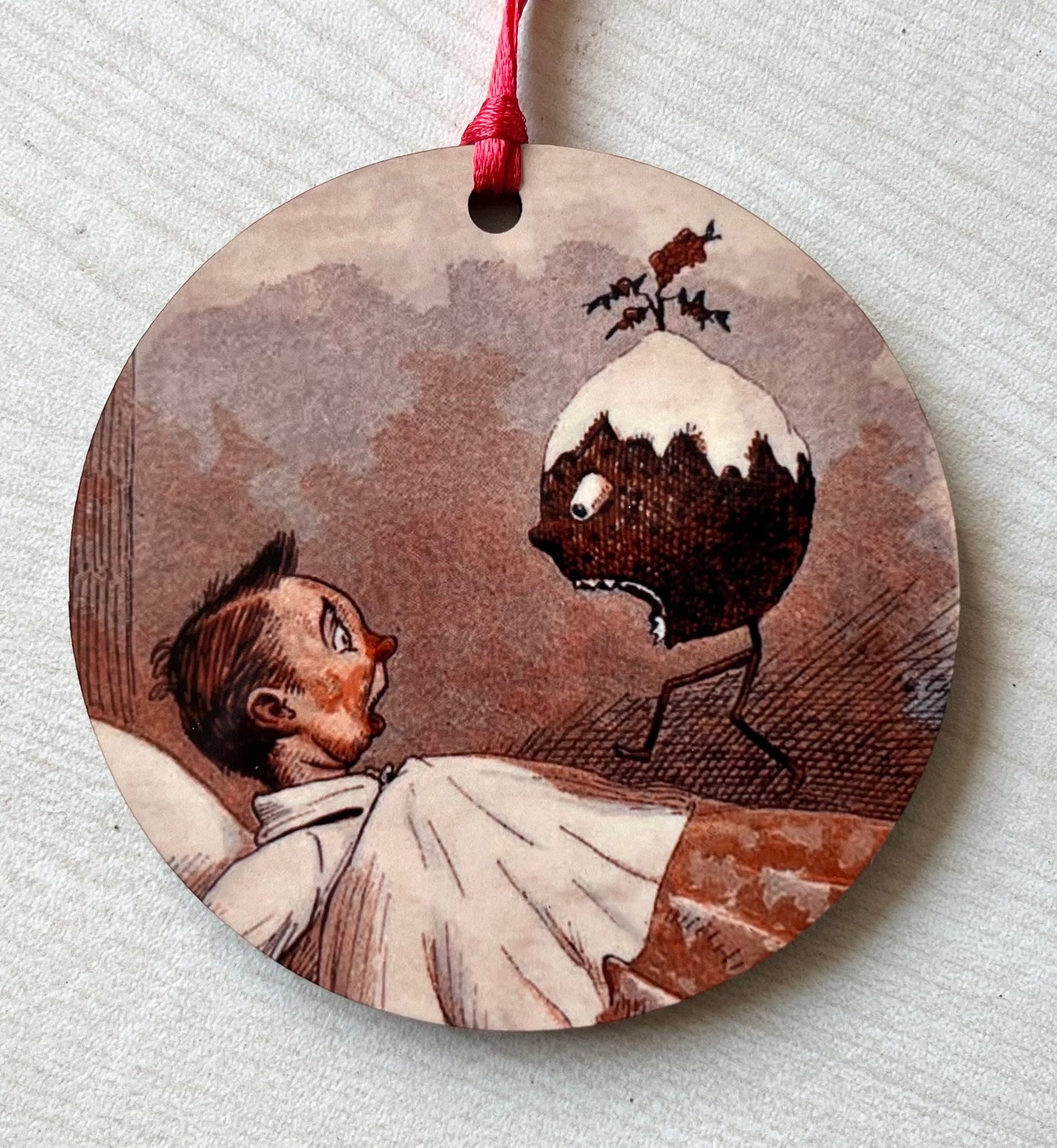 Creepy Vintage Christmas Tree Decorations (set 1) - Double sided