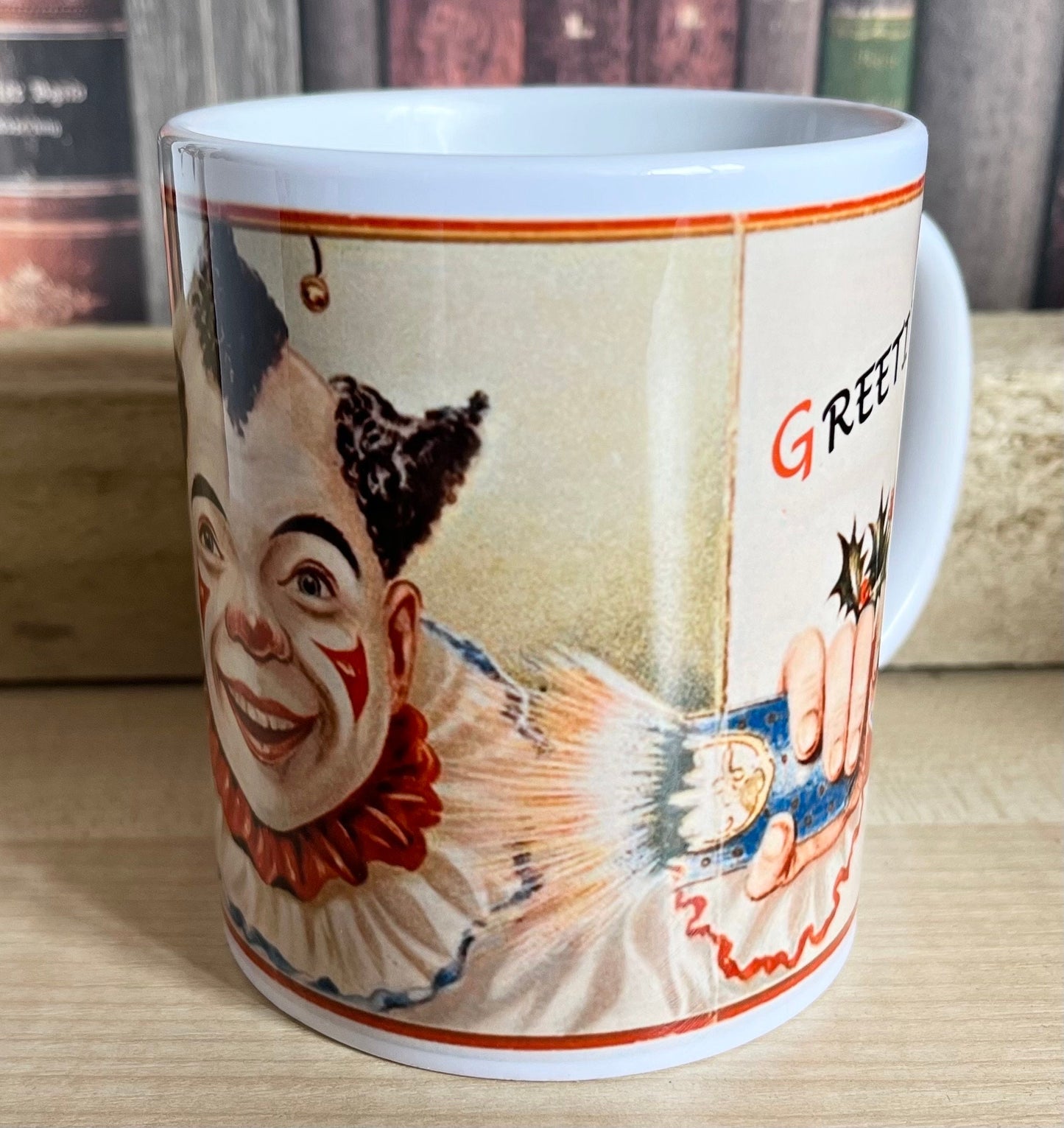 Yule Creepy Clown mug