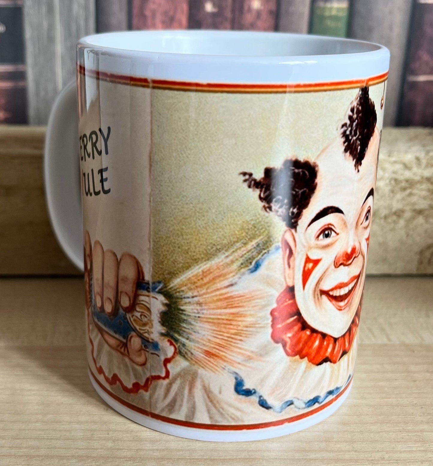 Yule Creepy Clown mug