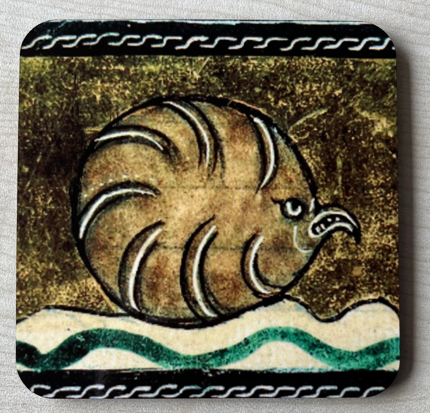 Medieval Sea Life Coasters - set of 4