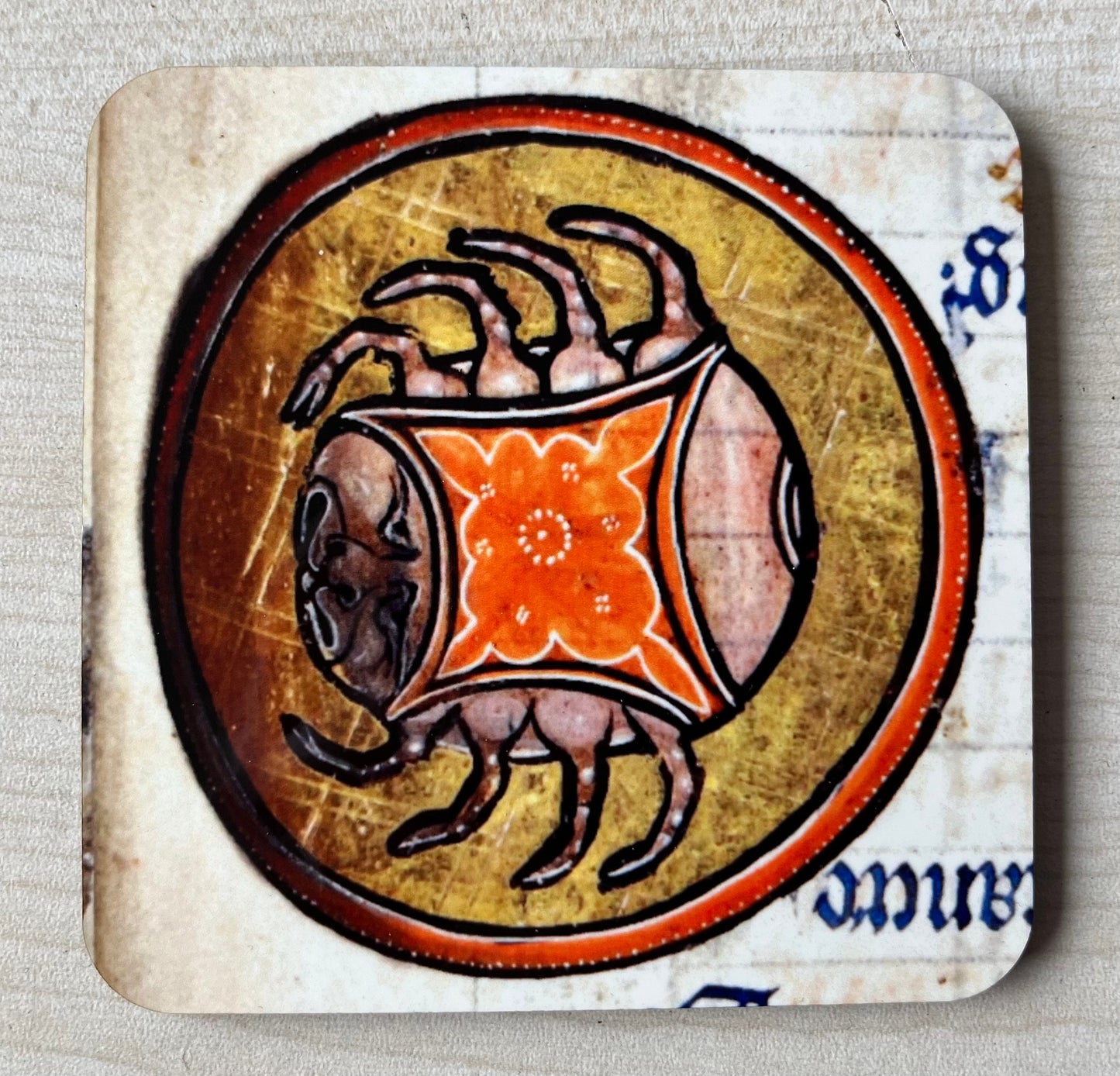 Medieval Sea Life Coasters - set of 4