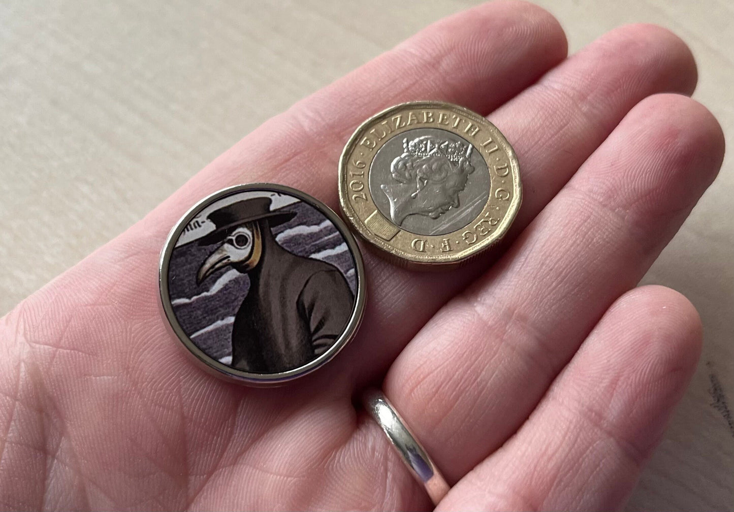 Plague Dr Budget Lapel Pin