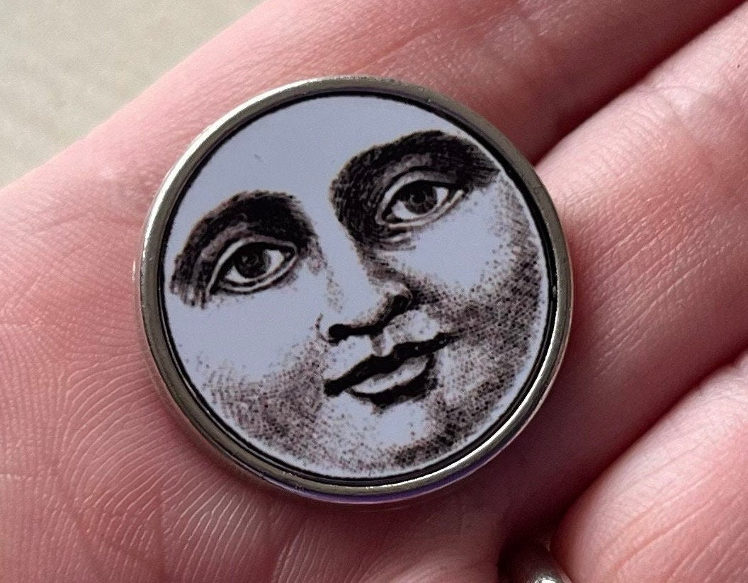 Vintage Moon Budget Lapel Pin