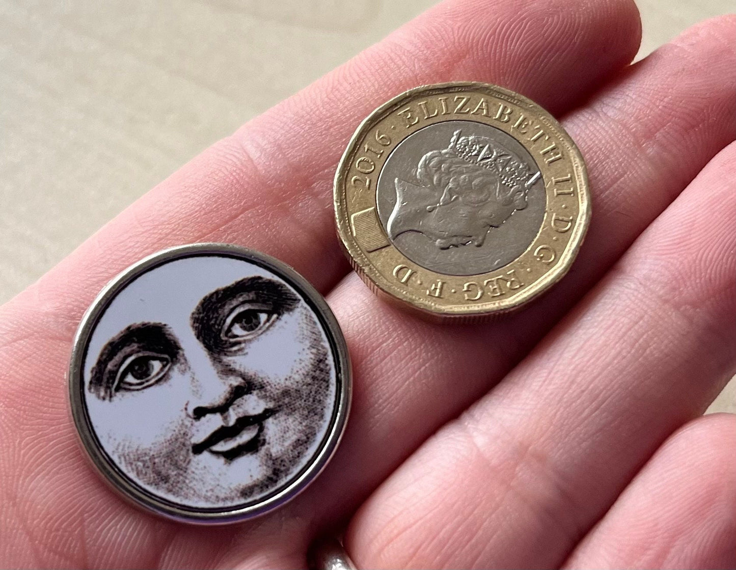 Vintage Moon Budget Lapel Pin