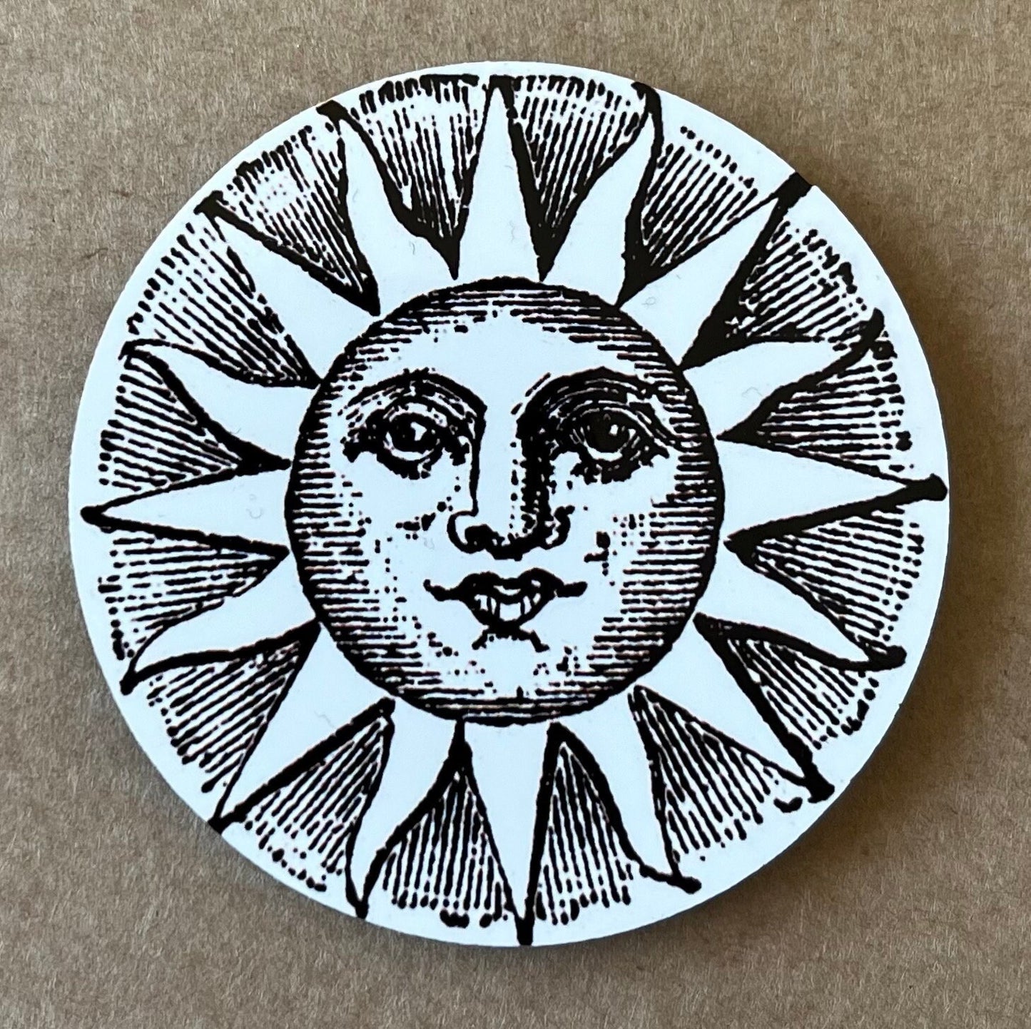 Vintage Sun and Moon Fridge Magnets