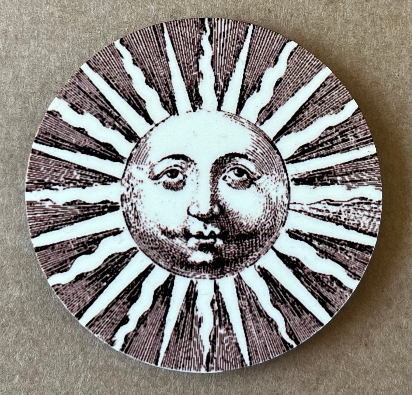 Vintage Sun and Moon Fridge Magnets