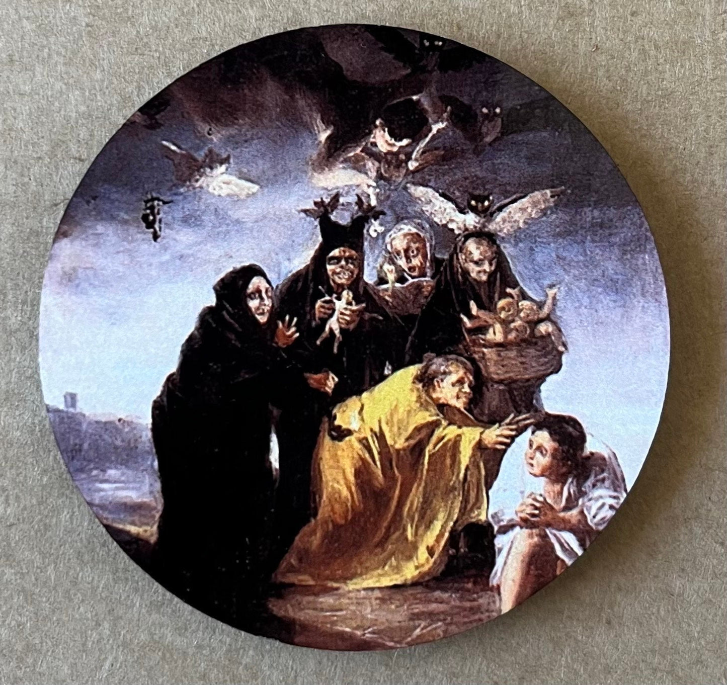 Famous Witch Paiting Fridge Magnets