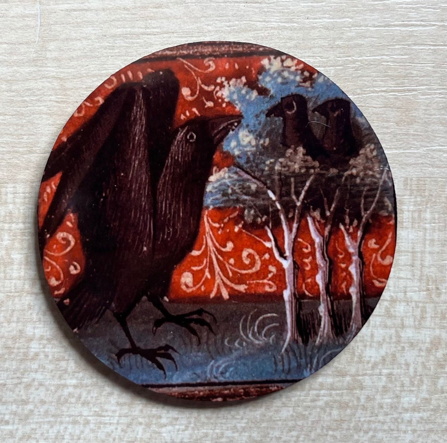 Crow Fridge Magnets