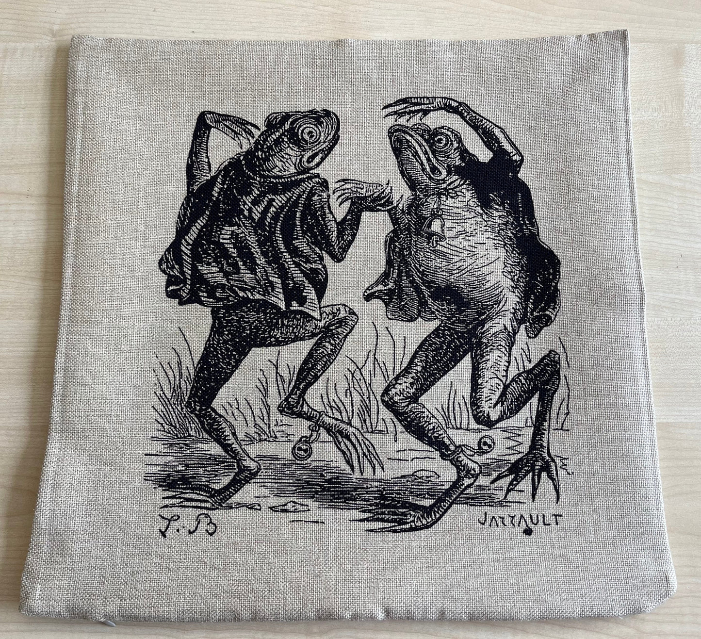 Dancing Toads Cushion Cover 40cm x 40cm - (cover only)